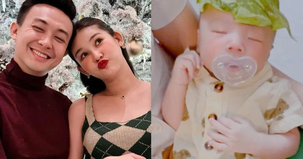 Nhóc tỳ 1 tháng tuổi, Lê Âu Ngân Anh rạng rỡ chia sẻ về tình cảm đặc biệt của con