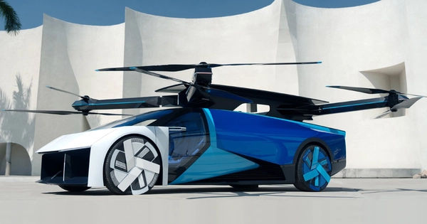 Cận cảnh Xpeng AeroHT – Siêu xe điện bay tại CES 2024: Thiết kế thể thao, cánh quạt ẩn trong thân xe