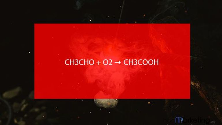 CH3CHO + O2 → CH3COOH