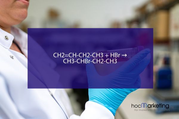 CH2=CH-CH2-CH3 + HBr → CH3-CHBr-CH2-CH3