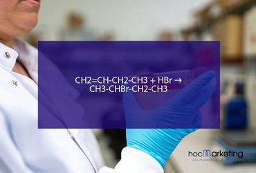 CH2=CH-CH2-CH3 + HBr → CH3-CHBr-CH2-CH3