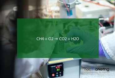 CH4 + O2 → CO2 + H2O