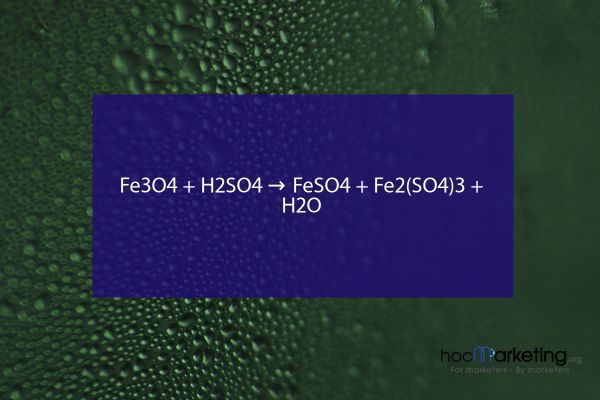 Fe3O4 + H2SO4 → FeSO4 + Fe2(SO4)3 + H2O