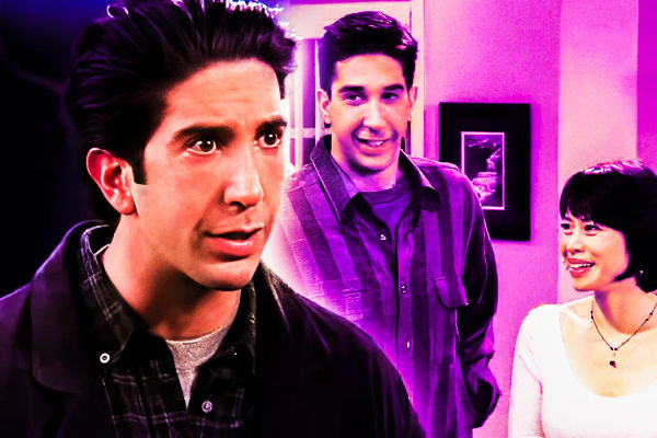 ross geller pink shirt