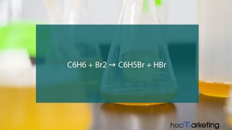 C6H6 + Br2 → C6H5Br + HBr