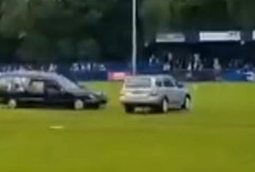 Shocking Twist: Masked Intruders Hijack Hearse During Gateshead Friendly, Sending Fans into Panic