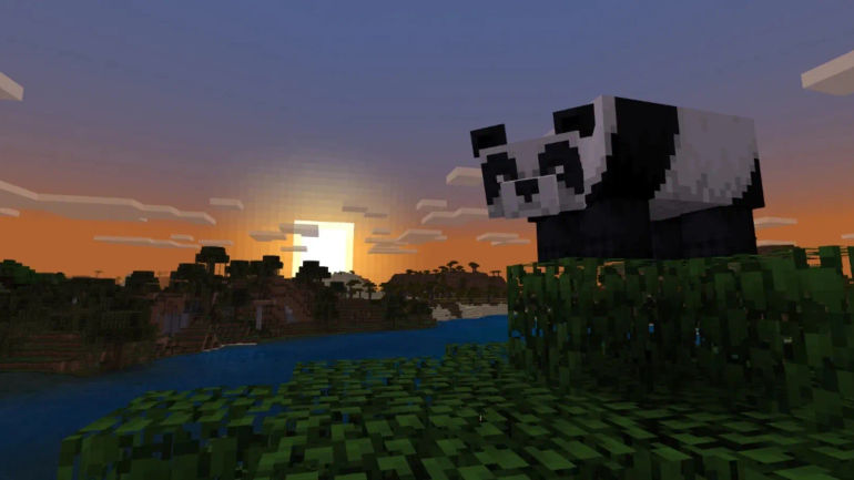 Mind-Blowing Minecraft Adventure: Gamer Guides Panda on Epic 4,000 Blocks Journey with Unexpected Twist