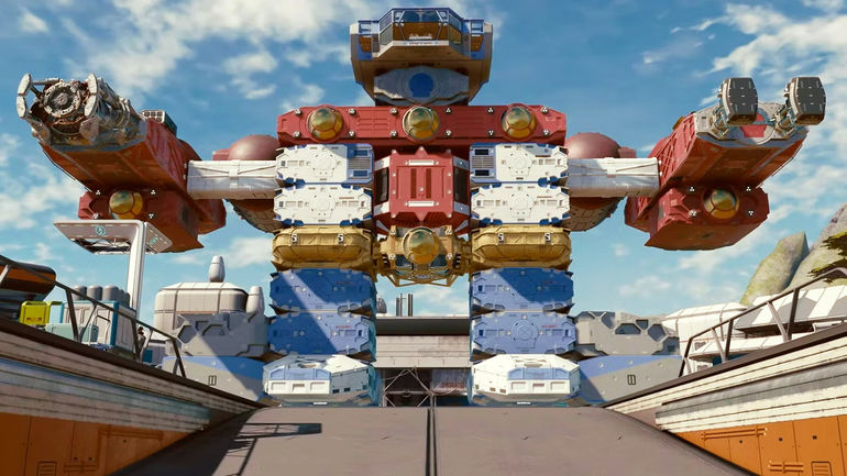 Mind-Blowing Starfield Player Crafts Unreal Galaxy Express Locomotive