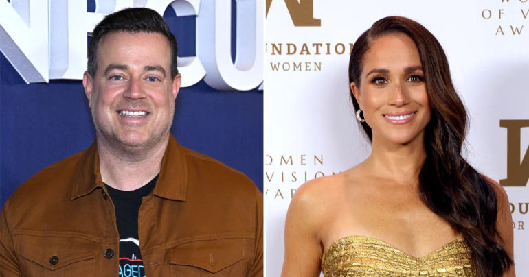Unexpected Gesture: Meghan Markle Shatters Protocol, Embraces Carson Daly During Archewell Summit