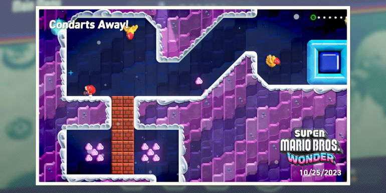Super Mario Bros Wonder: Mastering the Condarts Away! Course (Wonder Seeds, Flower Coins & Flag)