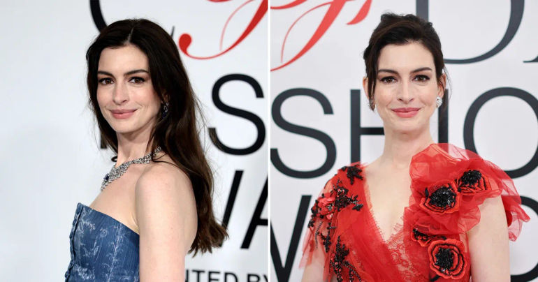 Anne Hathaway Steals the Show with Dual Ensembles at 2023 CFDA Fashion Awards