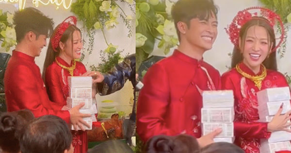 Sao Vbiz háo hức chào đón 10 viên ngọc đáng yêu, Puka và Gin Tuấn Kiệt vui tươi ôm mỏi tay trong ngày cưới