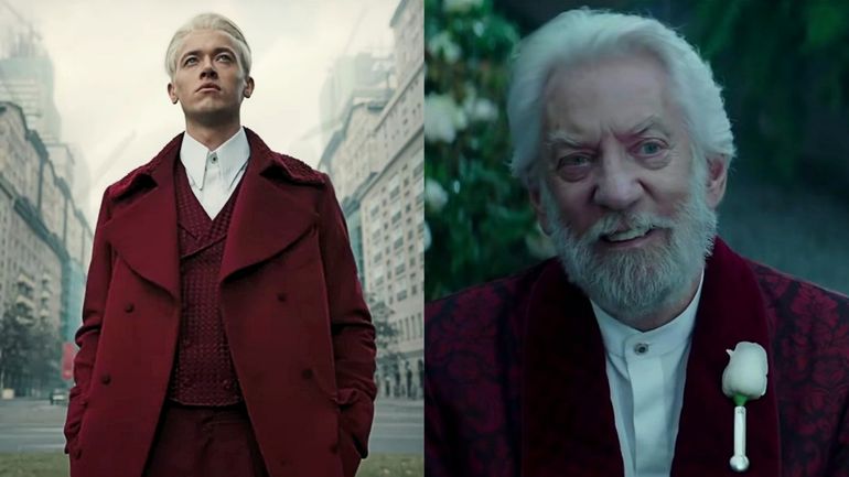 Director draws parallels between Donald Sutherland and Tom Blyth’s President Snow in Hunger Games
