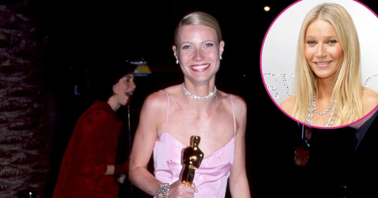 Gwyneth Paltrow's Timeless 1999 Oscars Gown Shines in Goop Holiday Ad