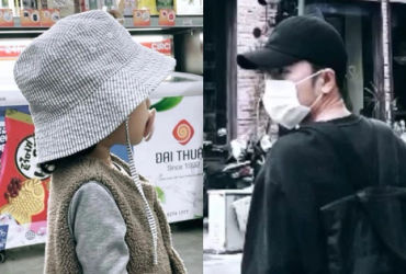 Xuân Trường cùng con gái tản bộ trên phố, ai đã chụp ảnh?