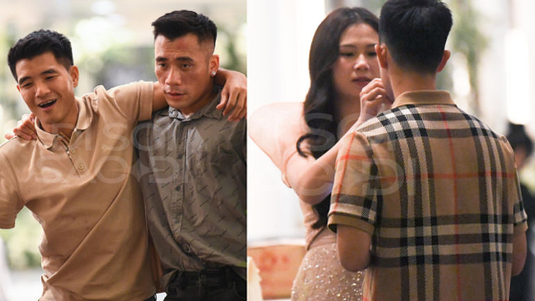 Đức Chinh và Tiến Dụng lạc đường trở về sau tiệc cưới của Văn Hậu - Hải My, Đình Trọng hưởng sự chăm sóc của vợ mình