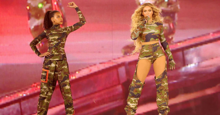 The article's title: Beyonce's Initial Reluctance: Why Blue Ivy Wasn't Allowed to Perform on the 'Renaissance' Tour