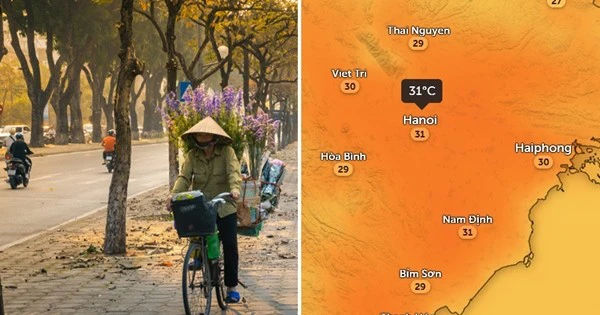Hà Nội trải qua sự tăng nhiệt không gian như mùa Hè trong mùa Đông trước khi đón không khí lạnh