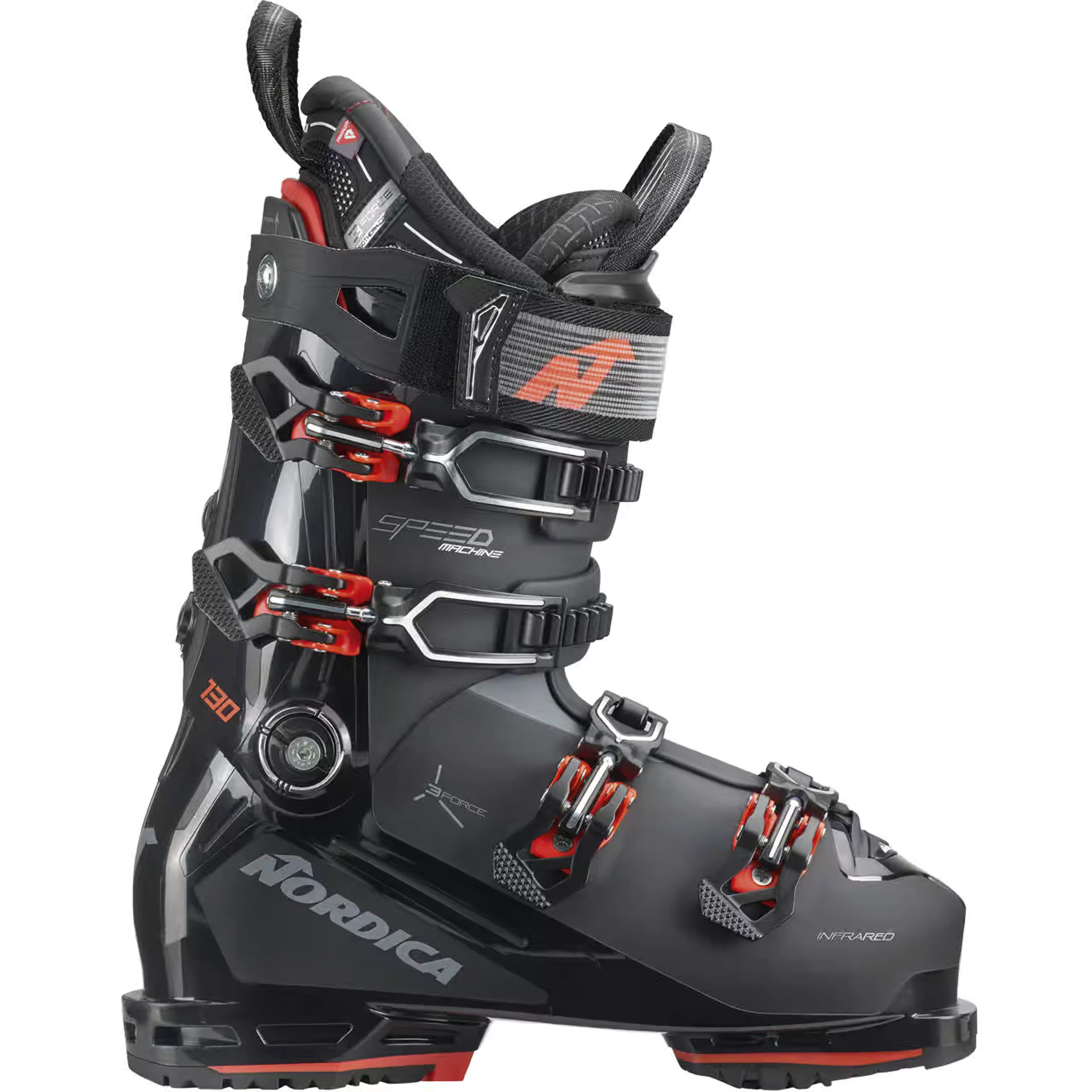 Горнолыжные ботинки Nordica Speedmachine 3 130 GW, чёрный, красный