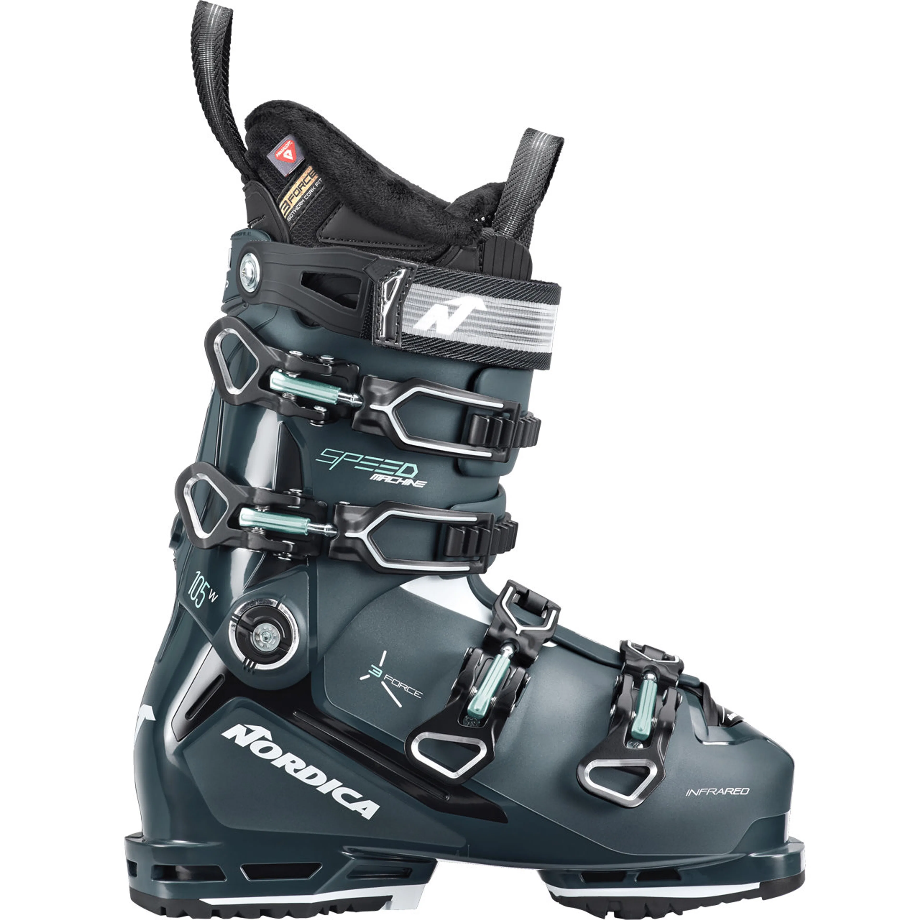 Горнолыжные ботинки Nordica Speedmachine 3 105 W GW aqua, зелёный, чёрный