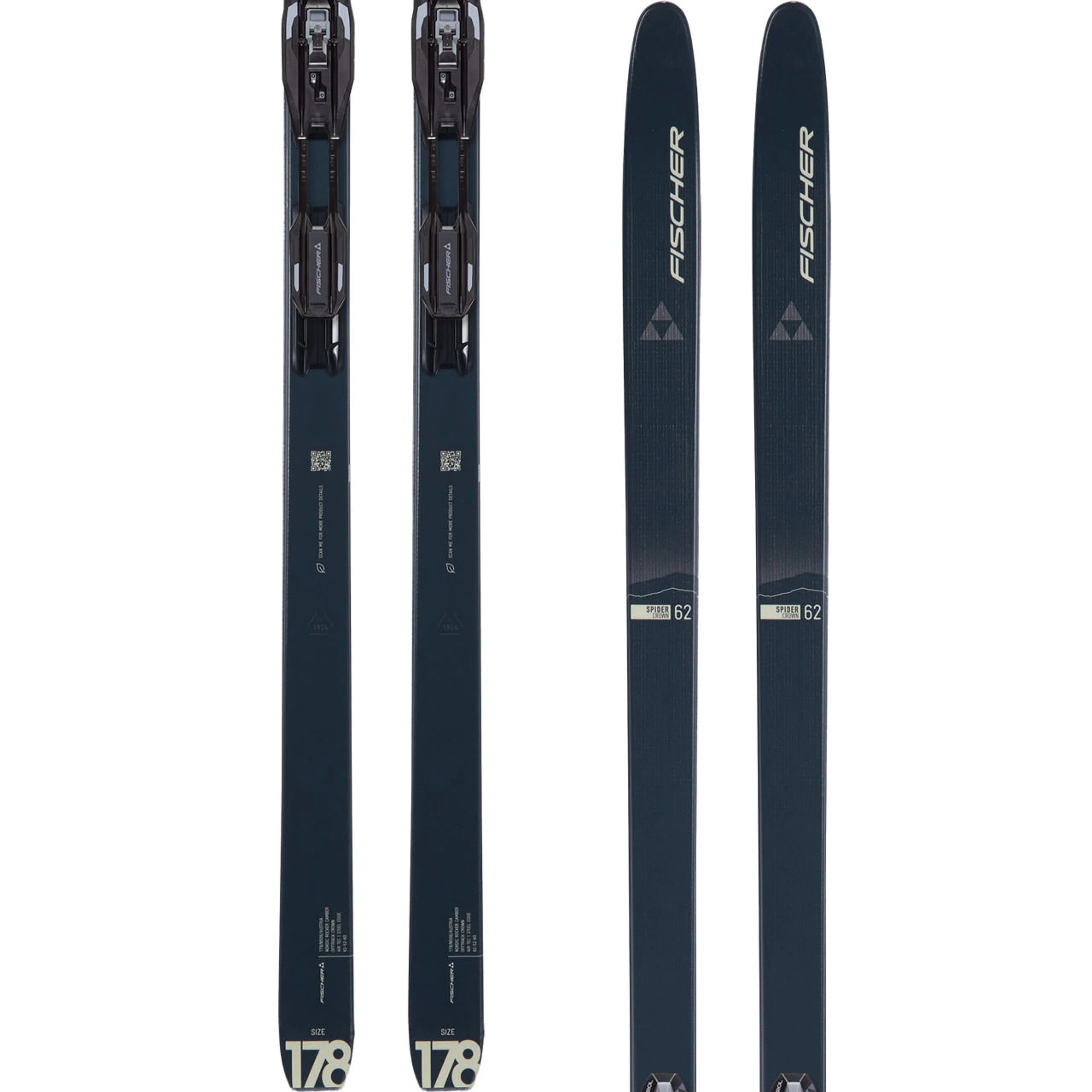 Горные лыжи Fischer SPIDER 62 CROWN XTRALITE Mounted SET