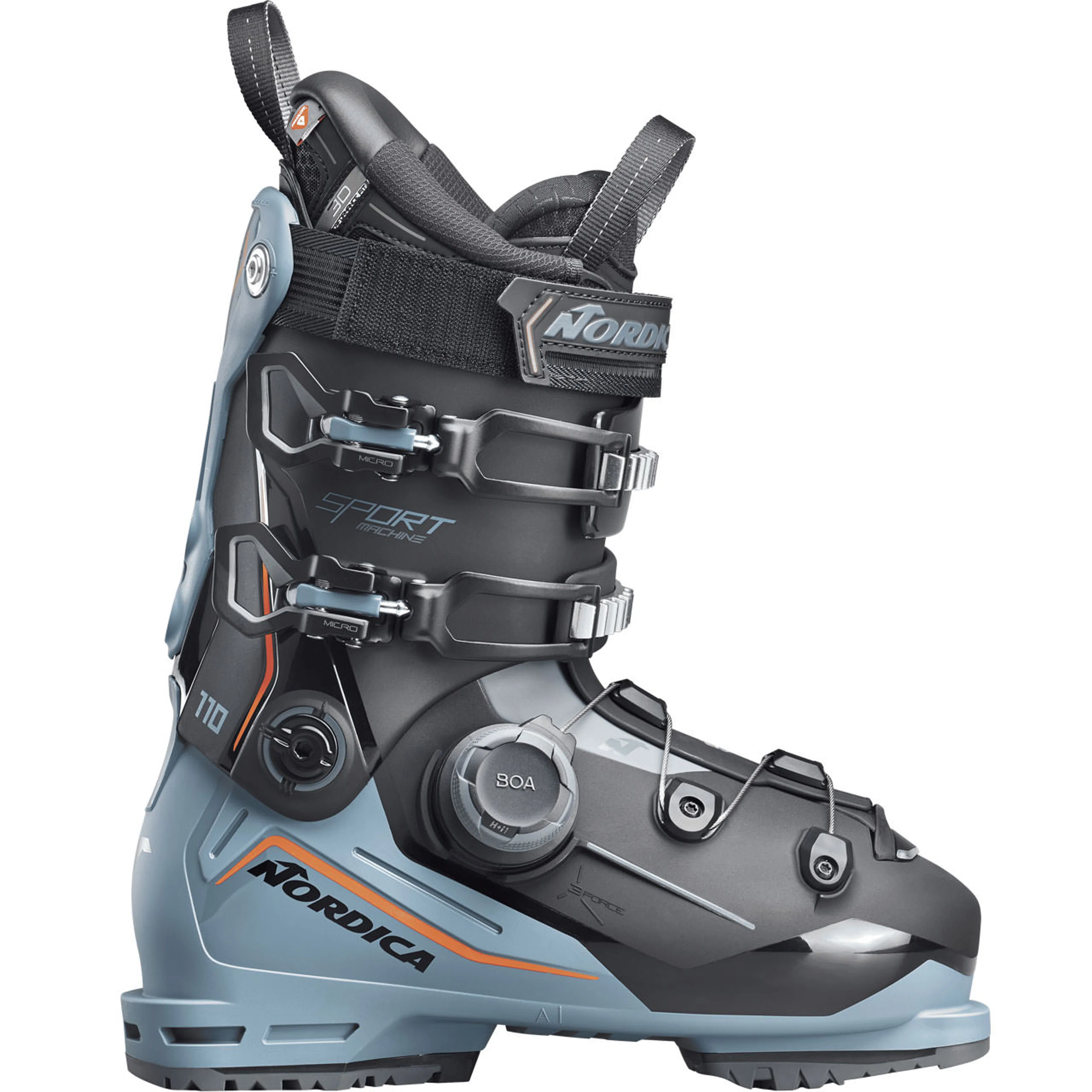 Горнолыжные ботинки Nordica Sportmachine 3 110 BOA GW avio, чёрный, красный