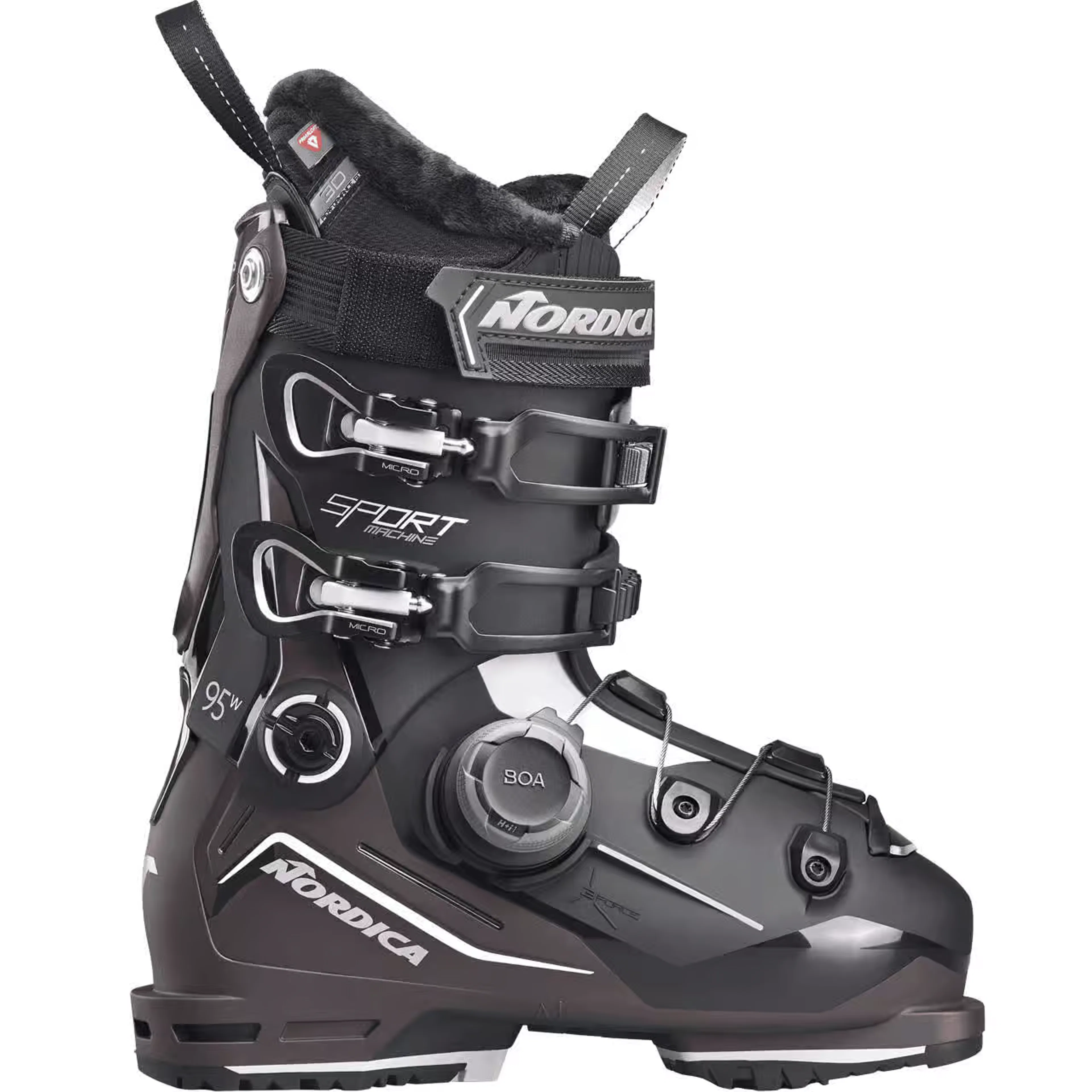 Горнолыжные ботинки Nordica Sportmachine 3 95 W BOA GW irid, чёрный, фиолетовый