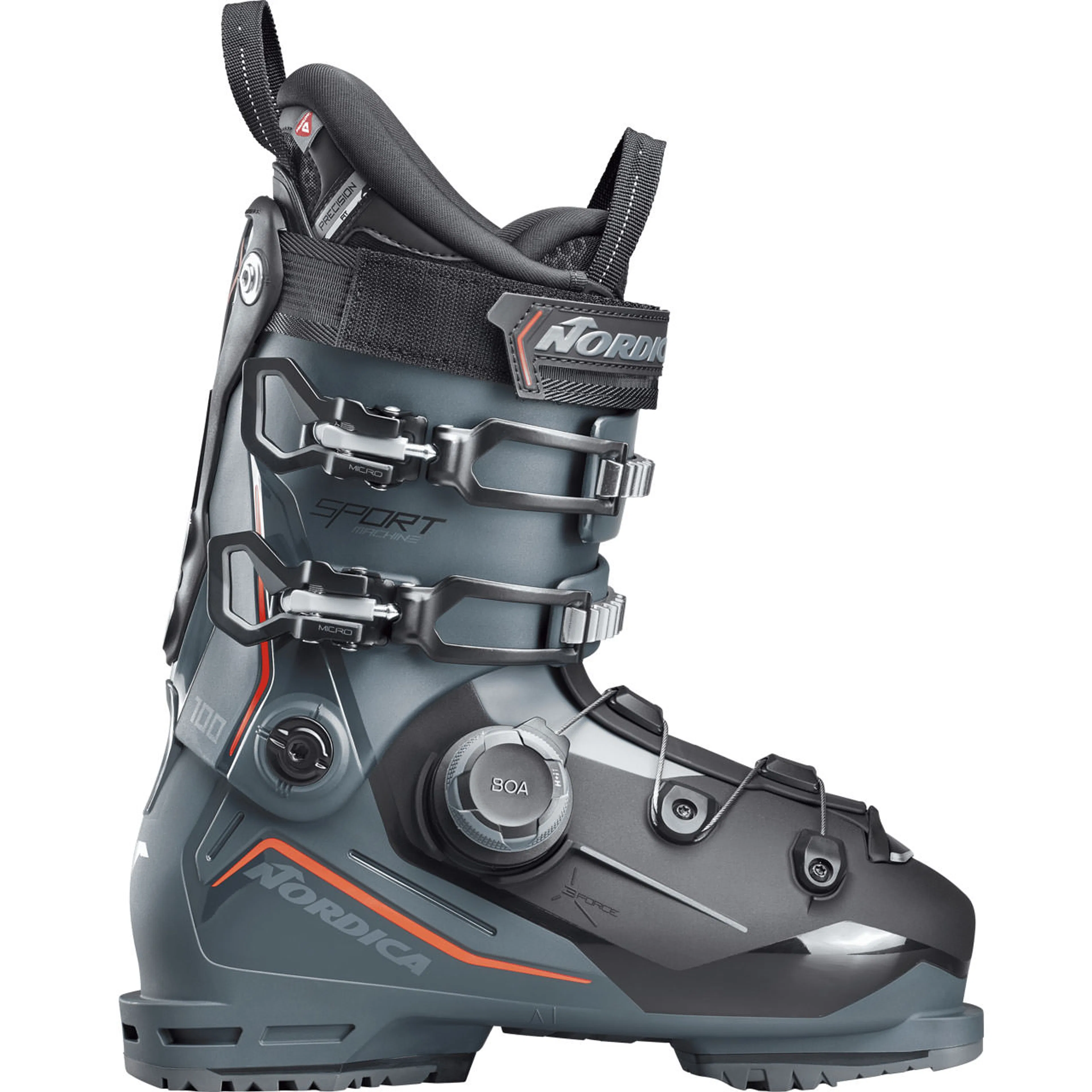 Горнолыжные ботинки Nordica Sportmachine 3 100 BOA GW, зелёный, чёрный