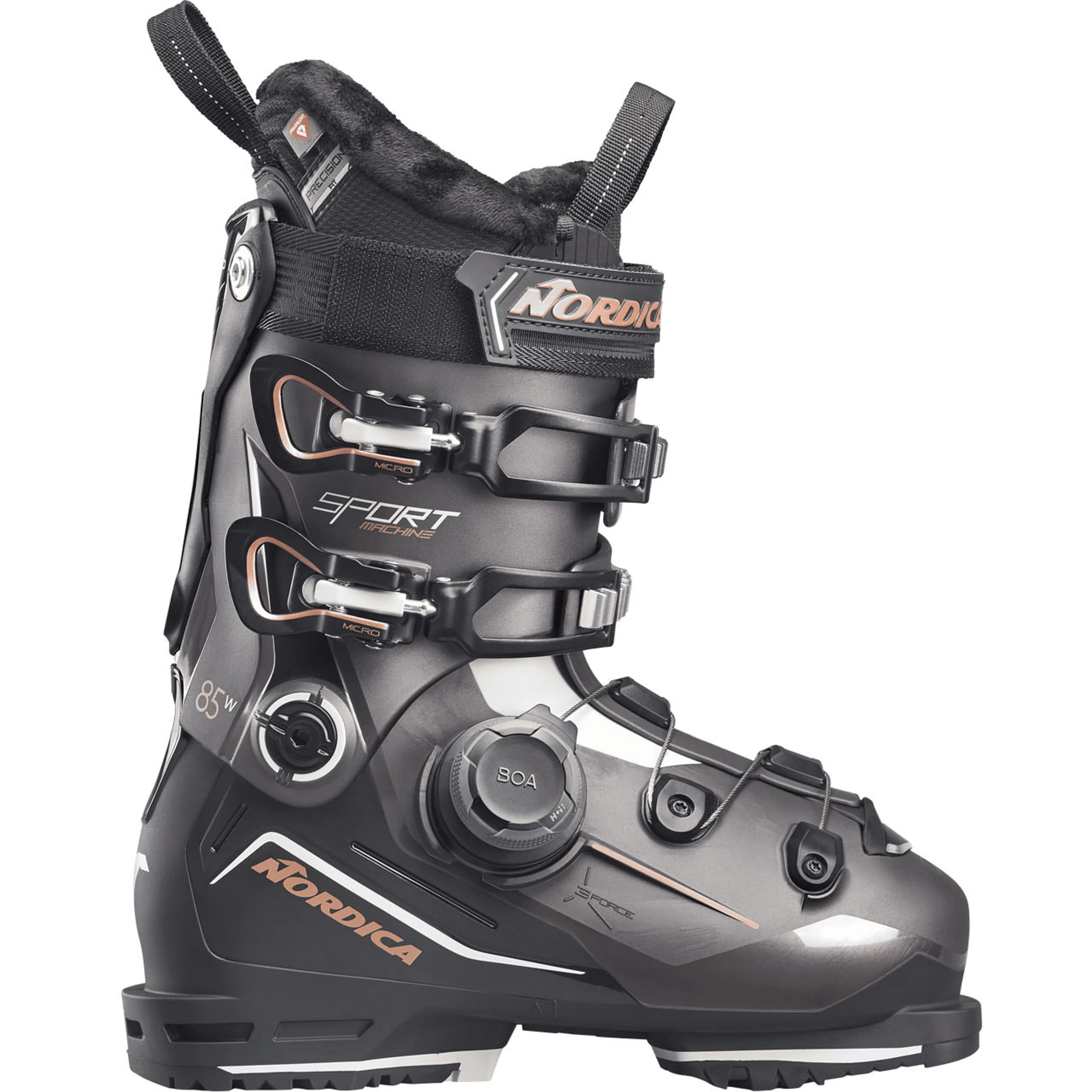 Горнолыжные ботинки Nordica Sportmachine 3 85 W BOA rose, бронзовый, чёрный