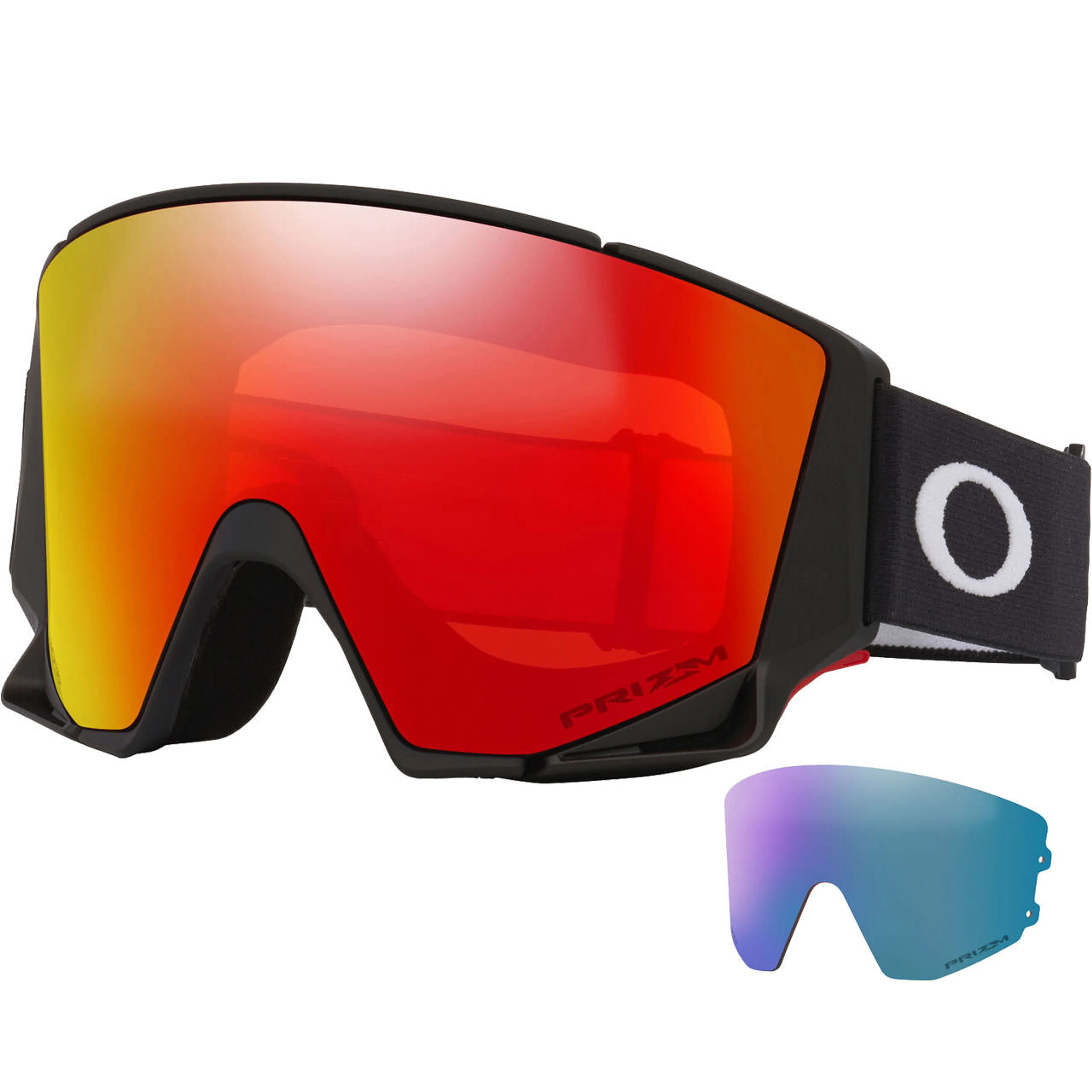 Маска OAKLEY Flow Scape M Prizm Torch Iridium & Prizm Iced Iridium, матовый, чёрный