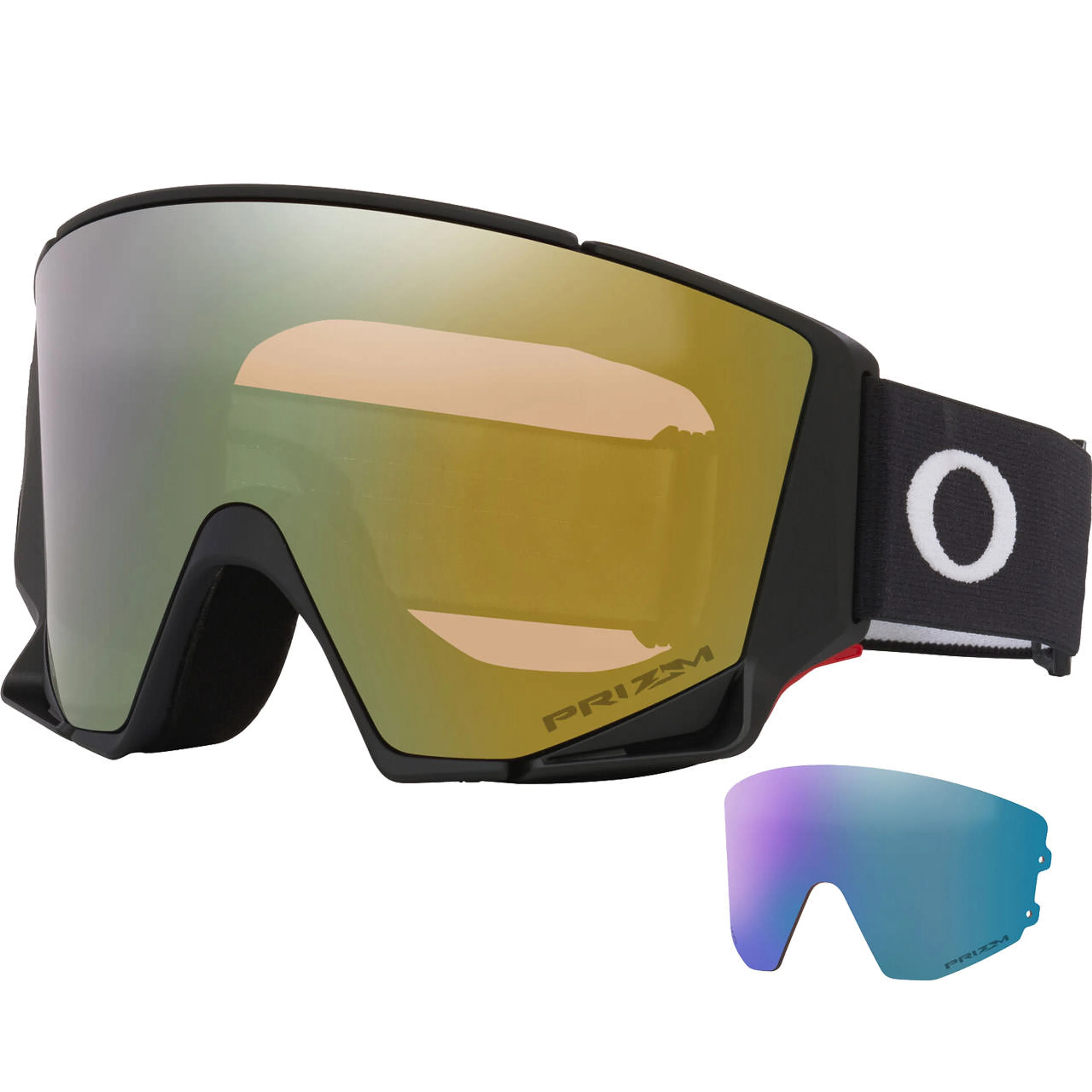 Маска OAKLEY Flow Scape M Prizm Sage Iridium & Prizm Iced Iridium, матовый, чёрный