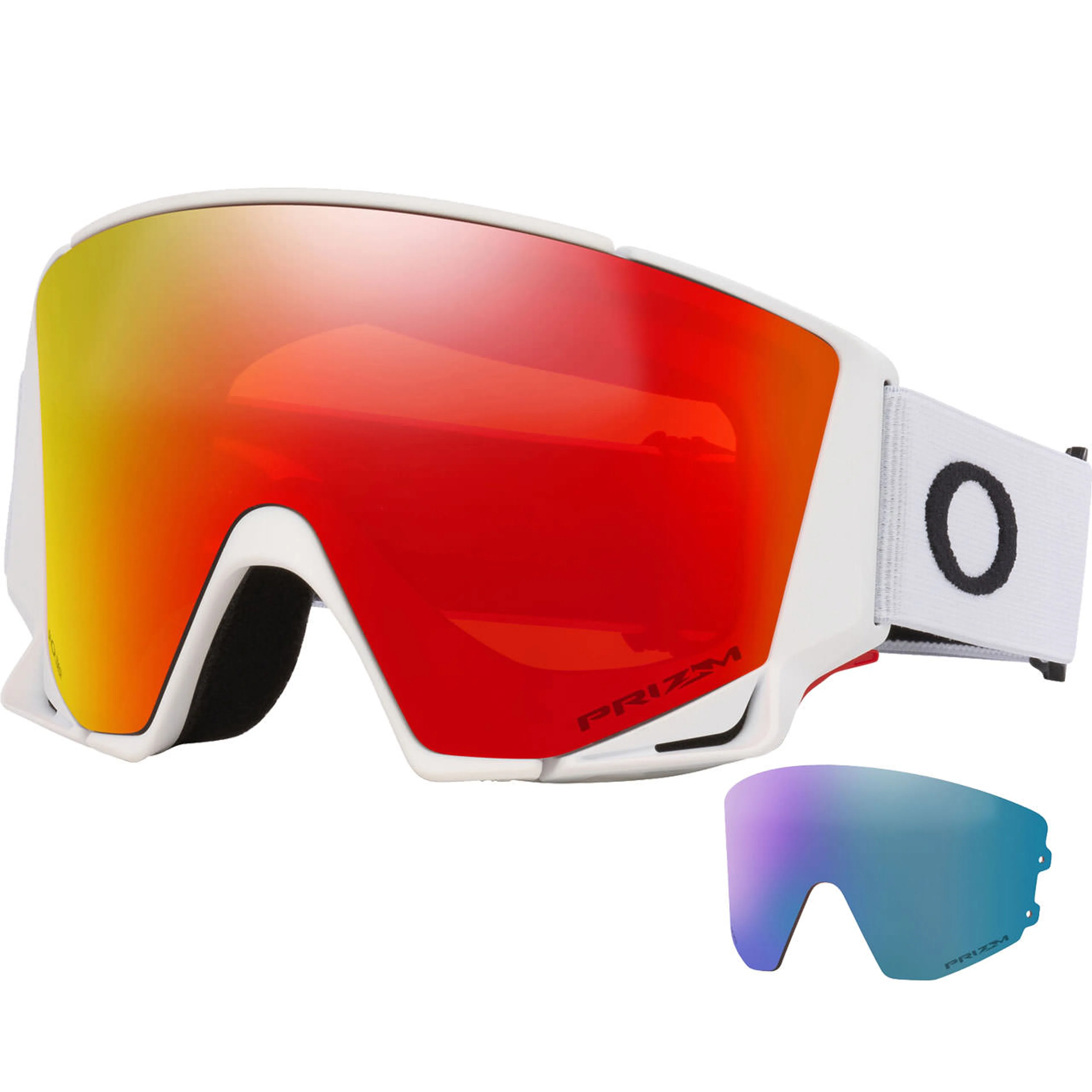 Маска OAKLEY Flow Scape M Prizm Torch Iridium & Prizm Iced Iridium, матовый, белый