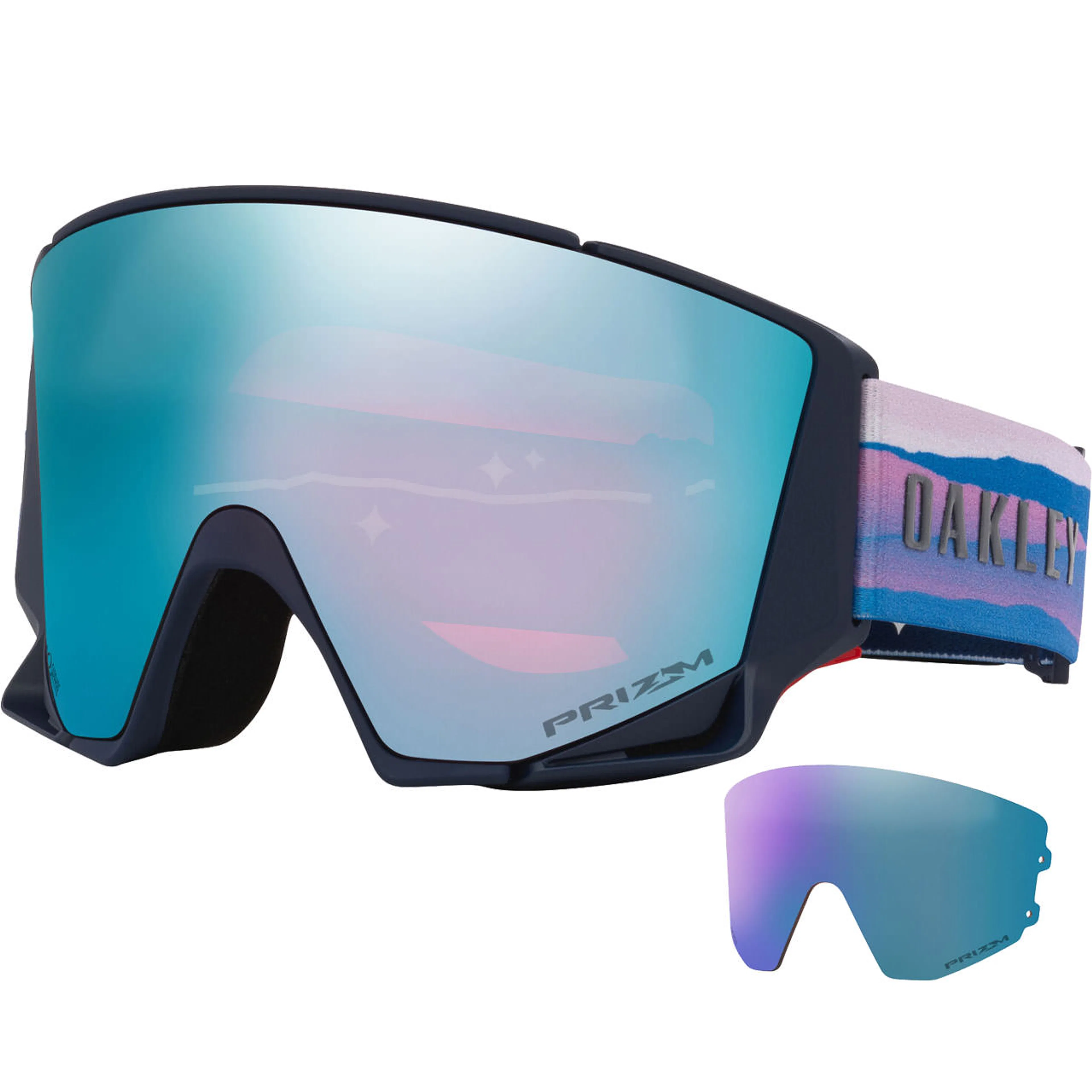 Маска OAKLEY Flow Scape M Mikaela Shiffrin Prizm Sapphire Iridium & Prizm Iced Iridium