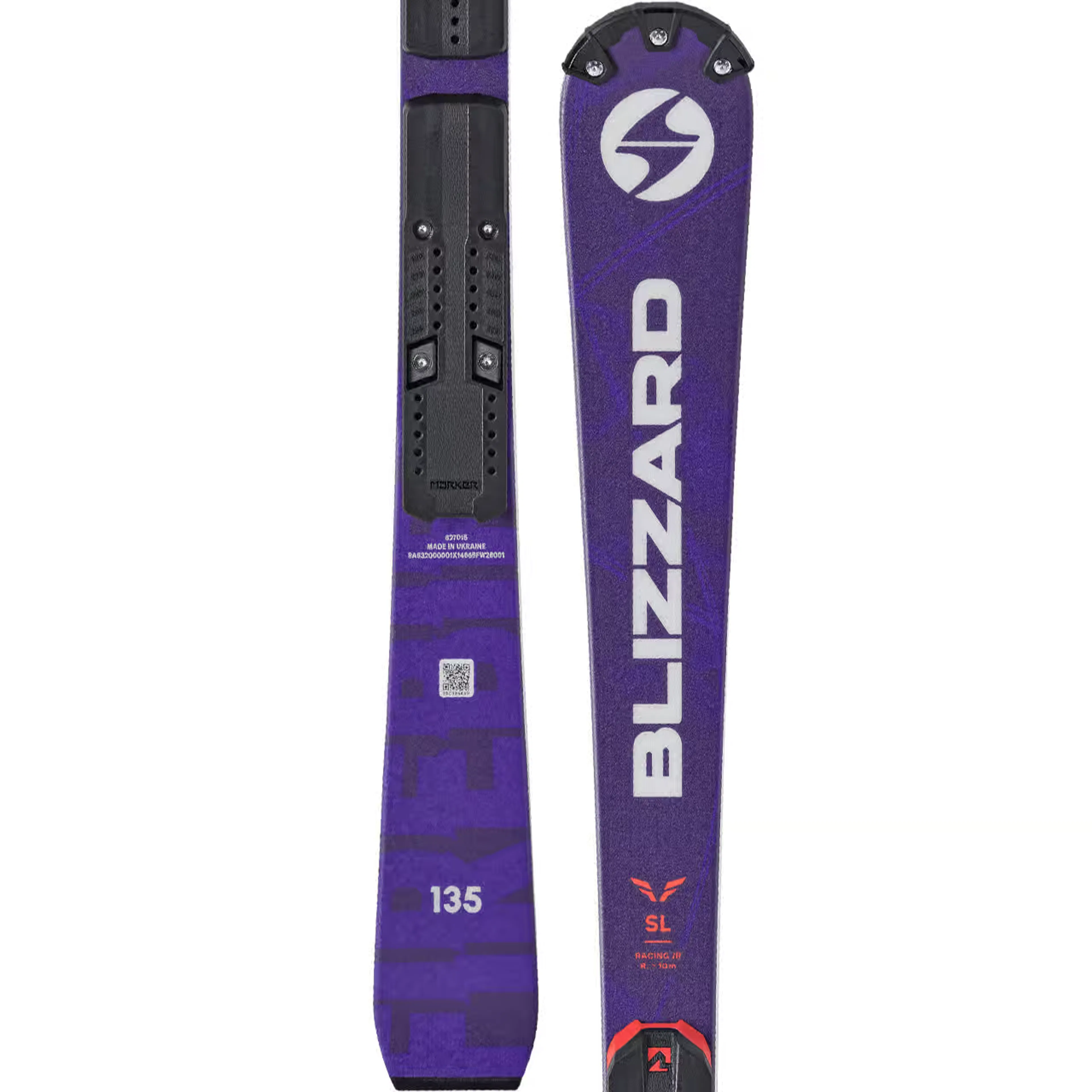 Горные лыжи Blizzard Firebird SL Racing U14 U12 U10 U8, детские, фиолетовый