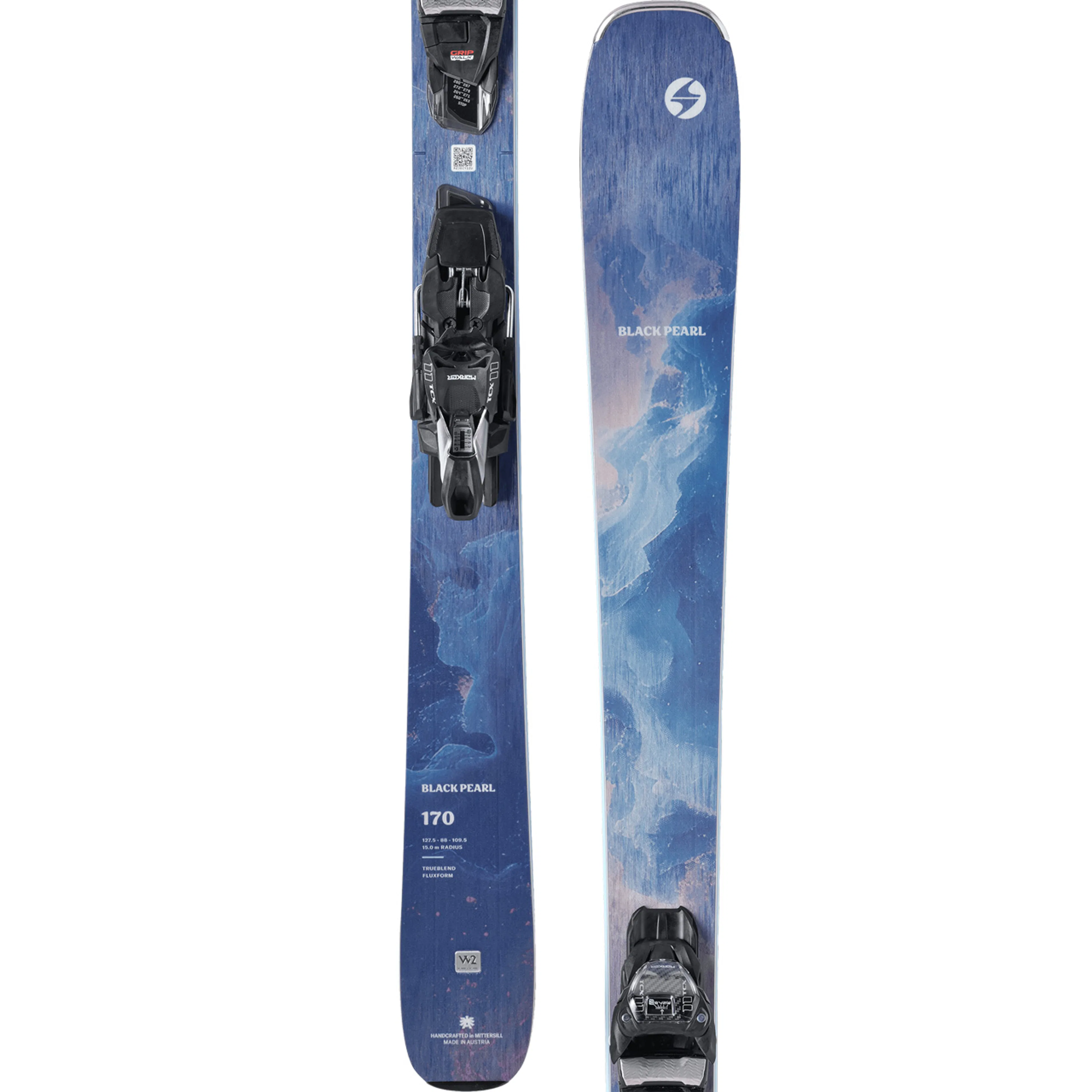 Горные лыжи Blizzard Pearl 88 FDT FREE, чёрный