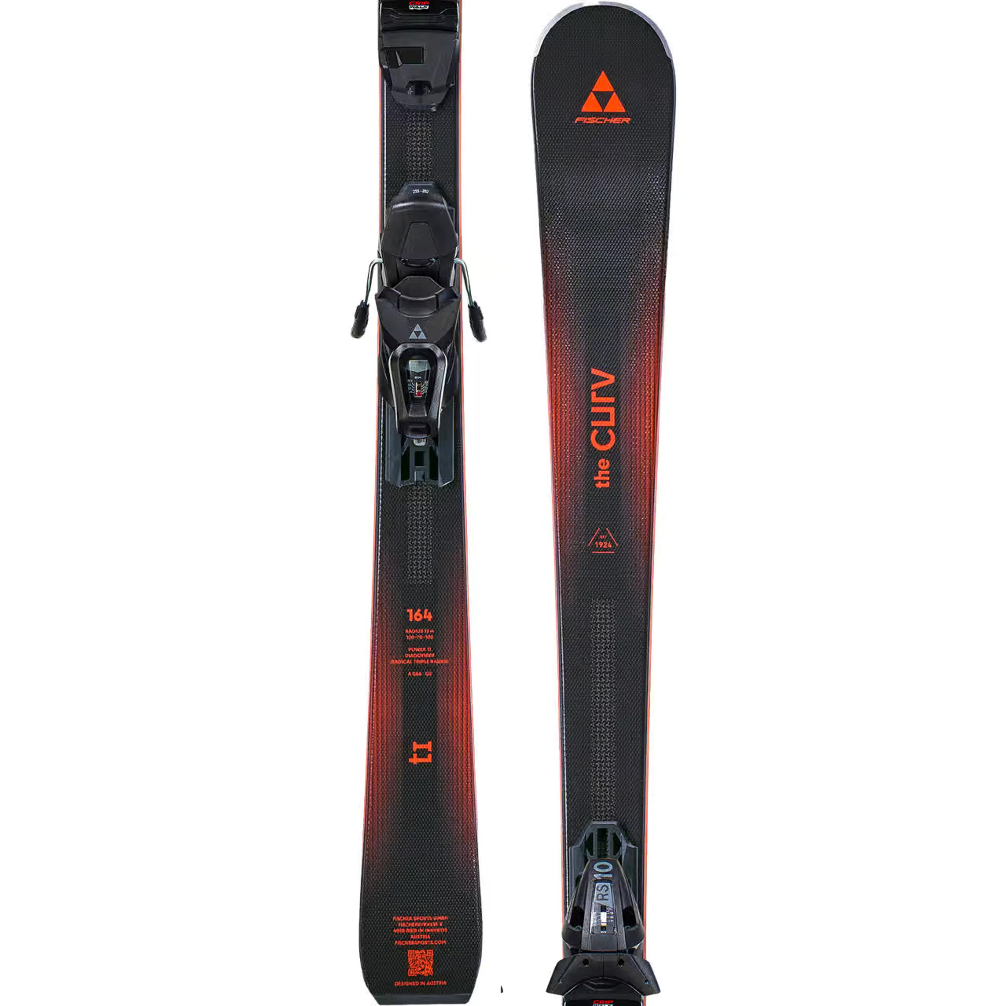 Горные лыжи Fischer The Curv TI TPR, чёрный, красный