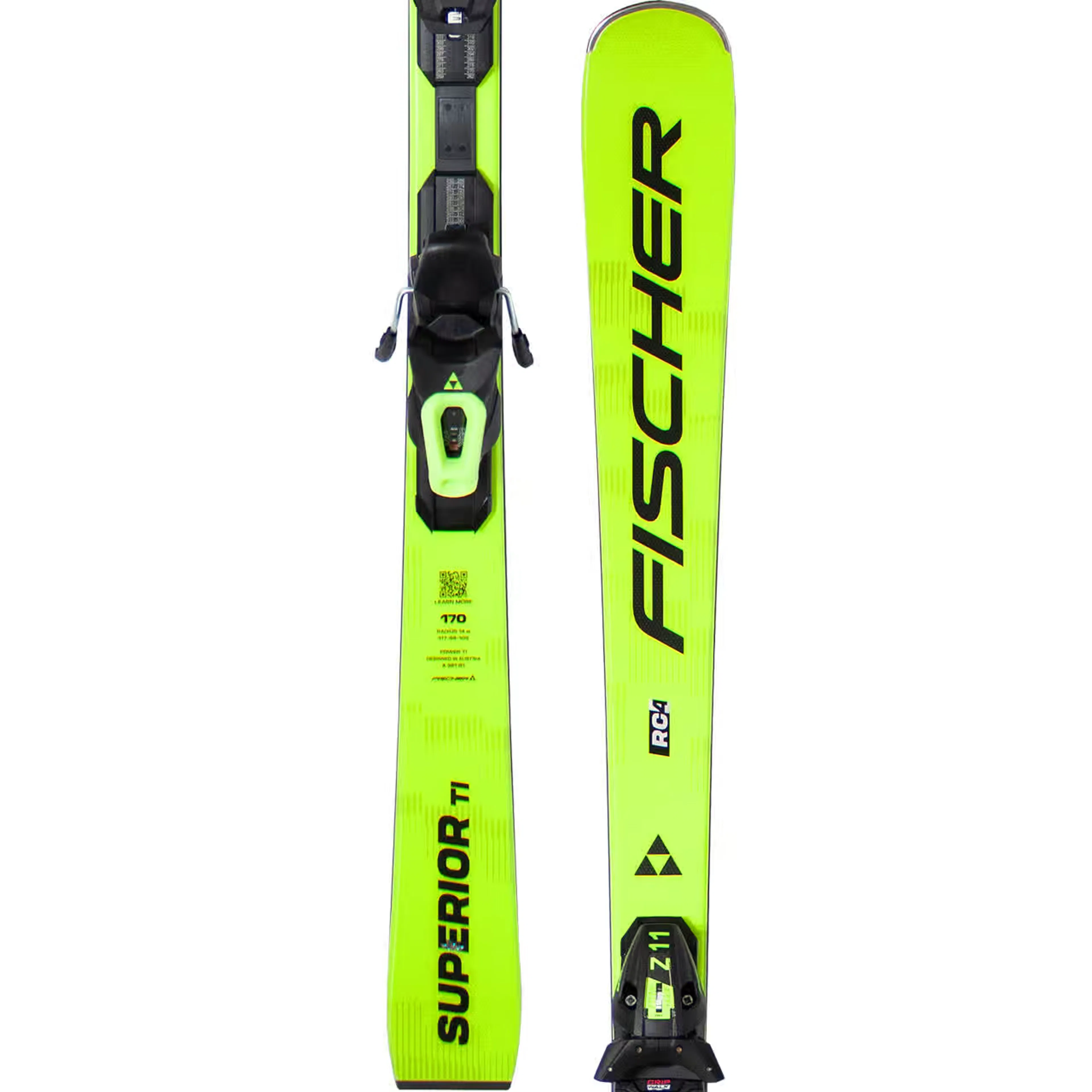 Горные лыжи Fischer RC4 Superior TI PR, жёлтый, чёрный
