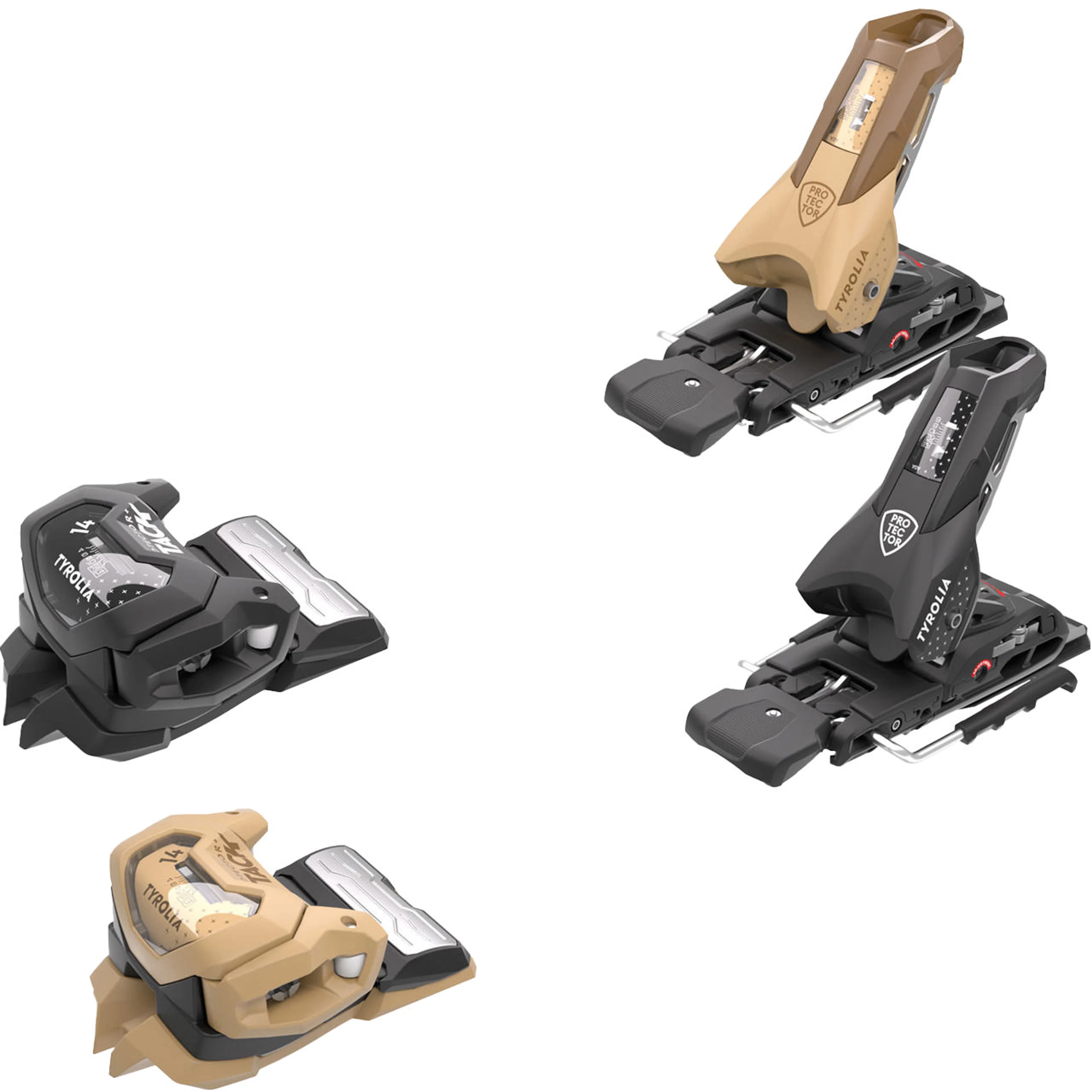 Защита Tyrolia Protector+ Attack 14 GW Edition, песочный, чёрный
