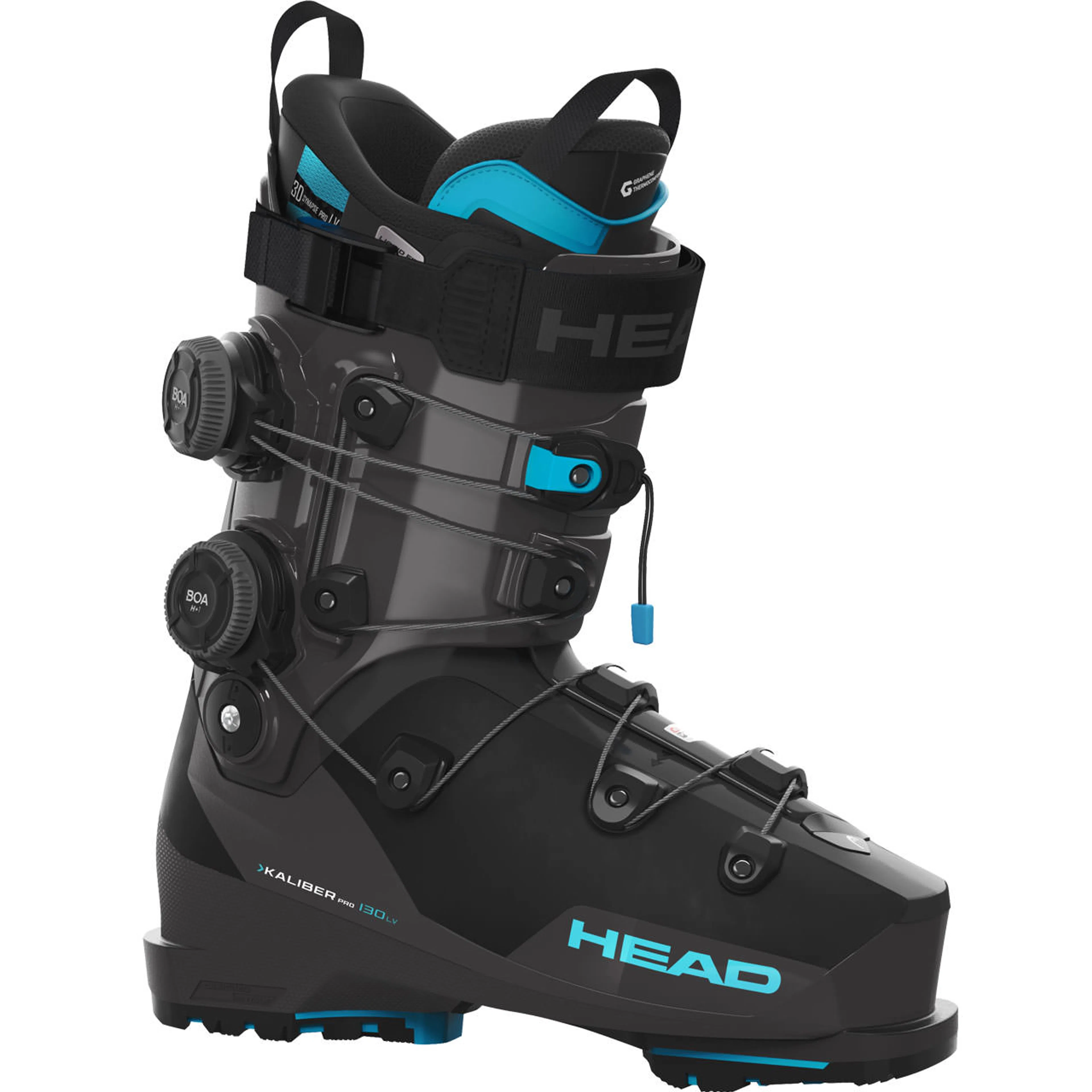 Горнолыжные ботинки Head Kaliber Pro 130 LV GW BOA2 speed, антрацит, синий