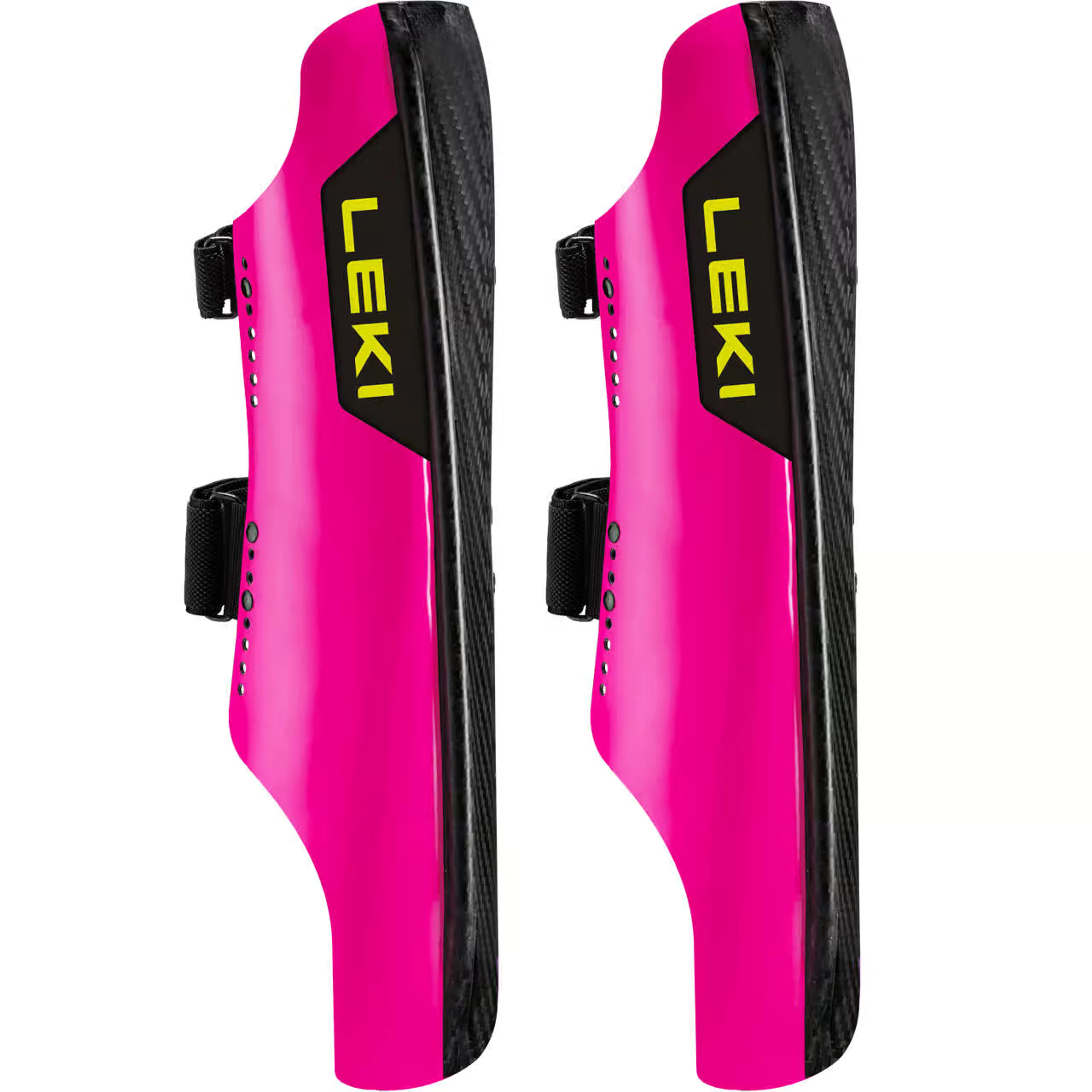 Защита Leki Schienbeinschutz Carbon Railroad Race Short neonpink carbon