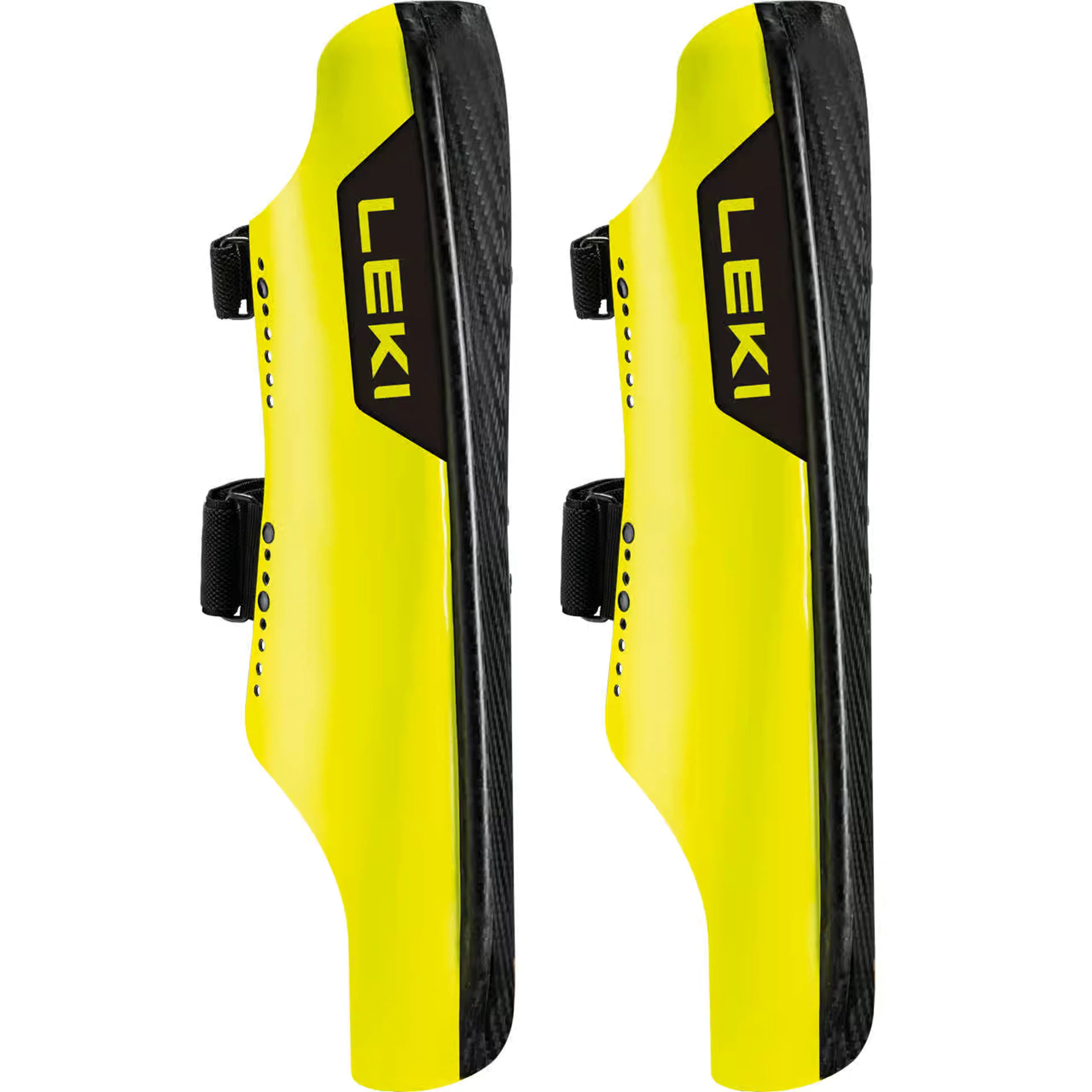 Защита Leki Schienbeinschutz Carbon Railroad Race Short neonyellow carbon