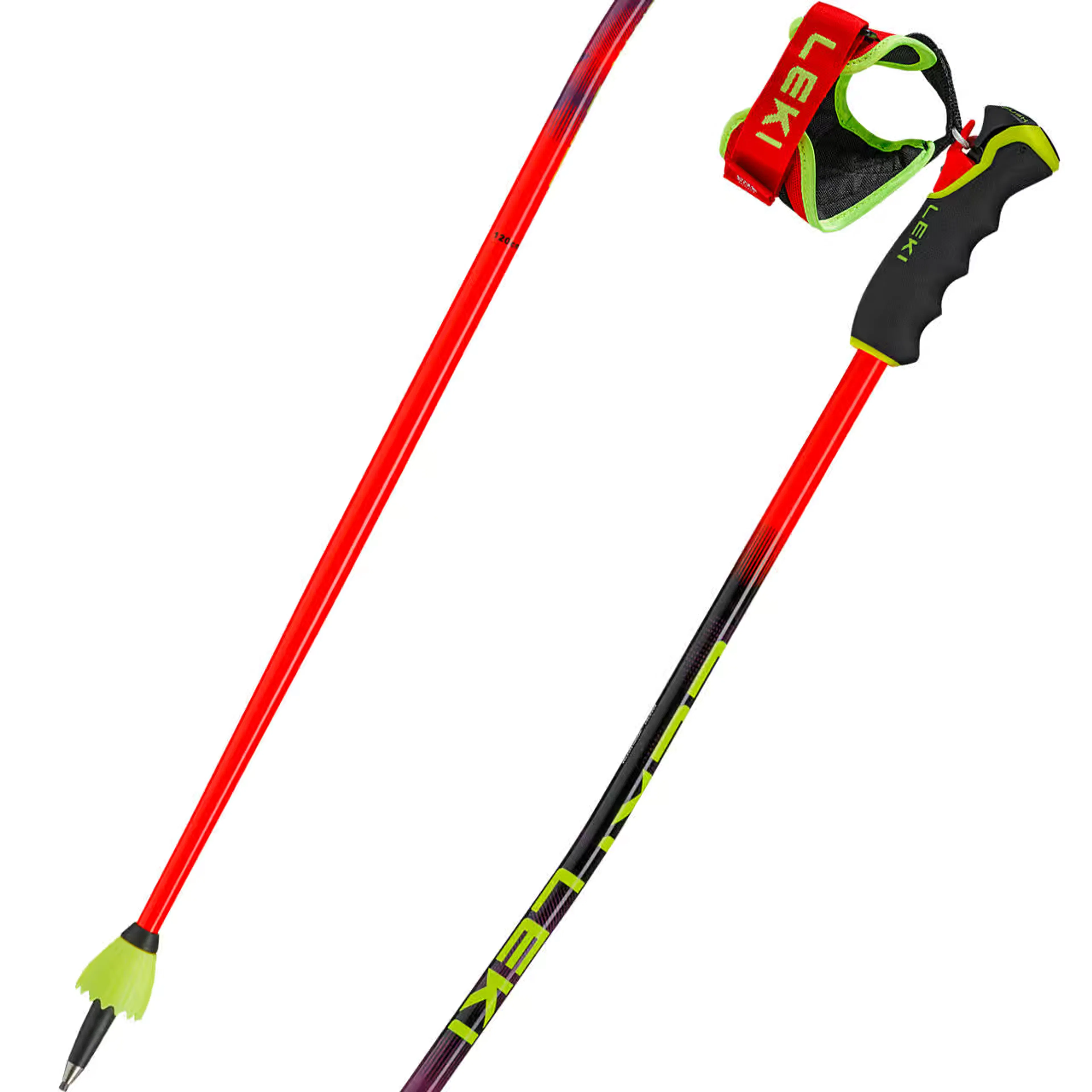 Лыжные палки Leki WCR GS Carbon TR bright violet neonyellow, красный