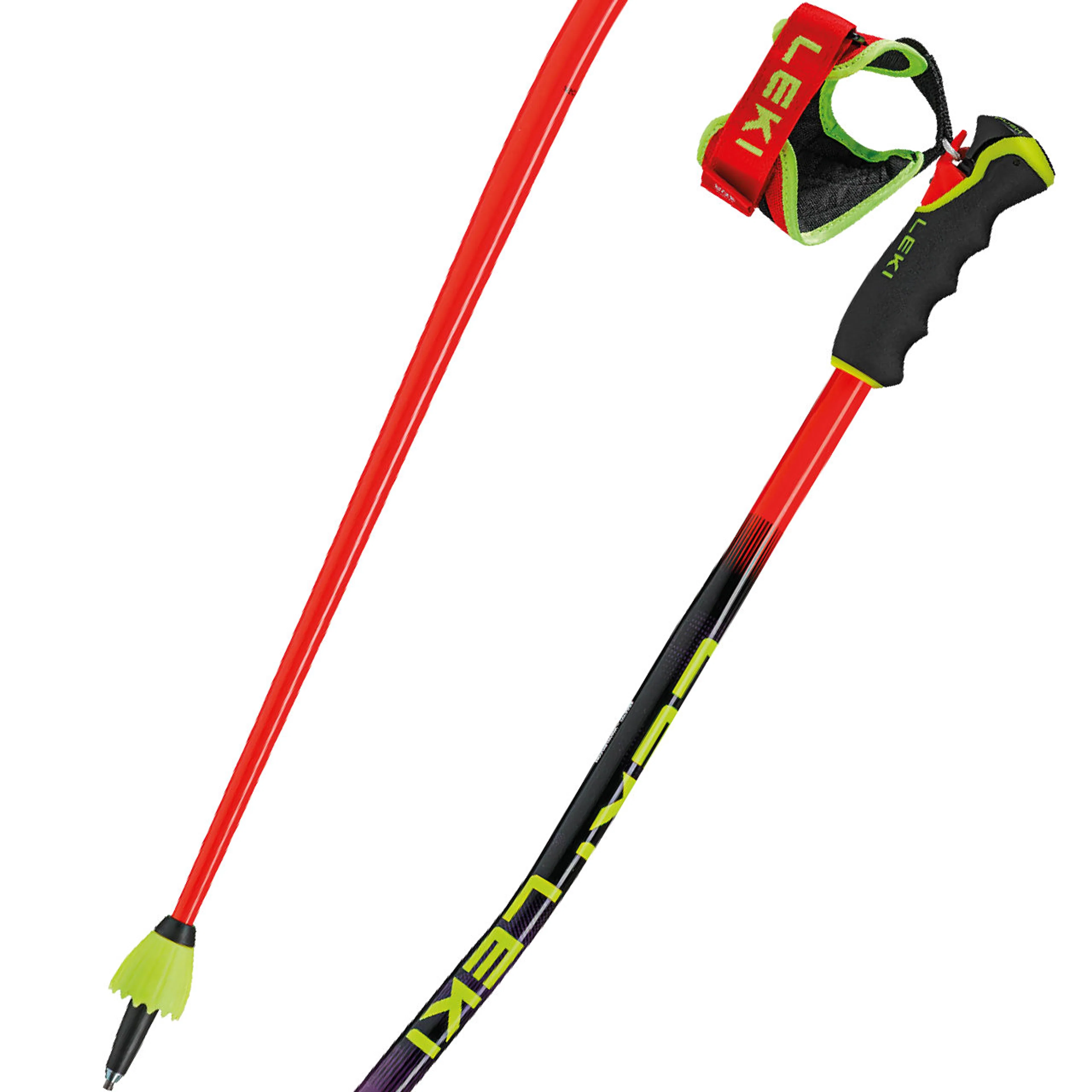 Лыжные палки Leki WCR PRO GS TR bright violet neonyellow, красный