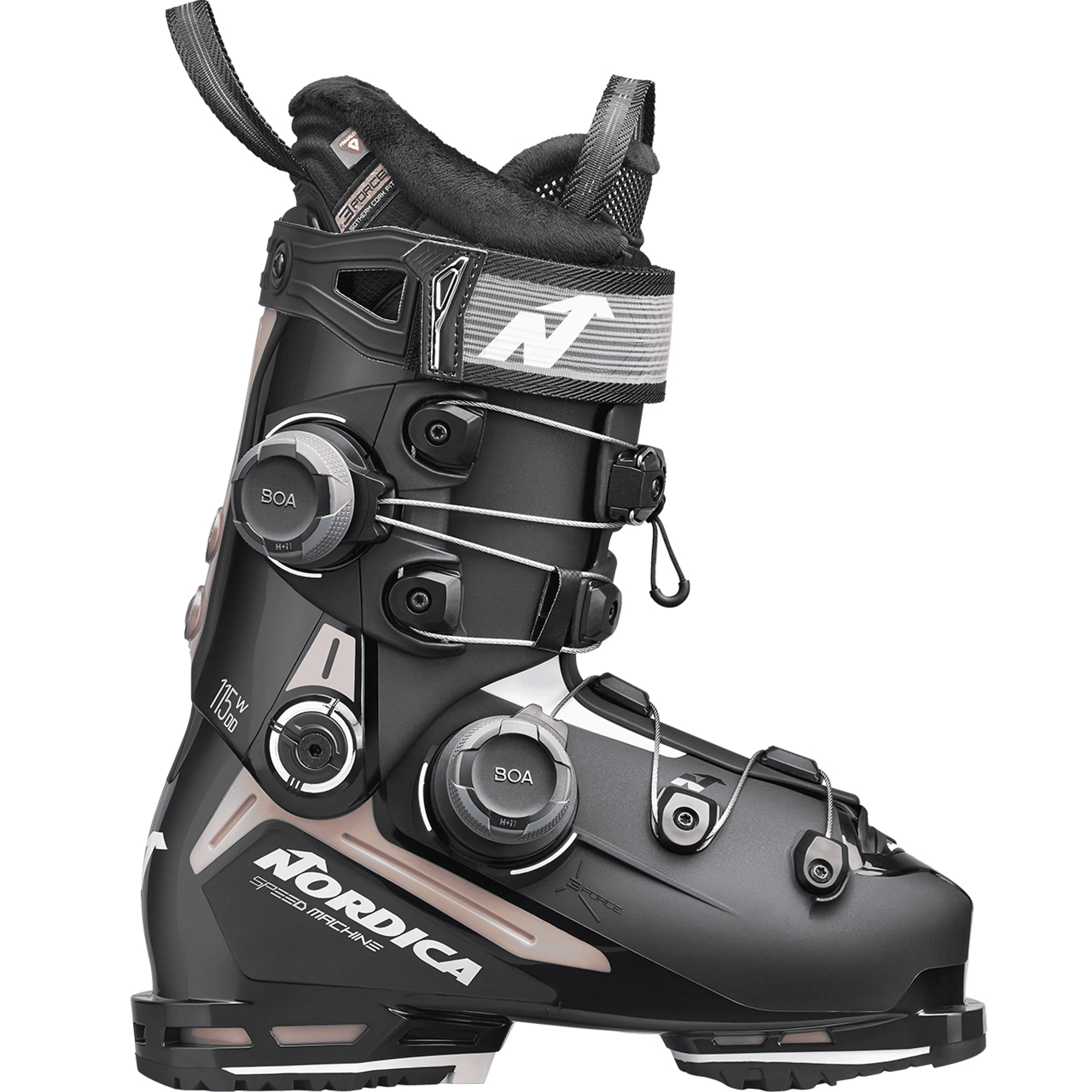 Горнолыжные ботинки Nordica Speedmachine 3 Boa DD 115 W GW rose, чёрный, белый