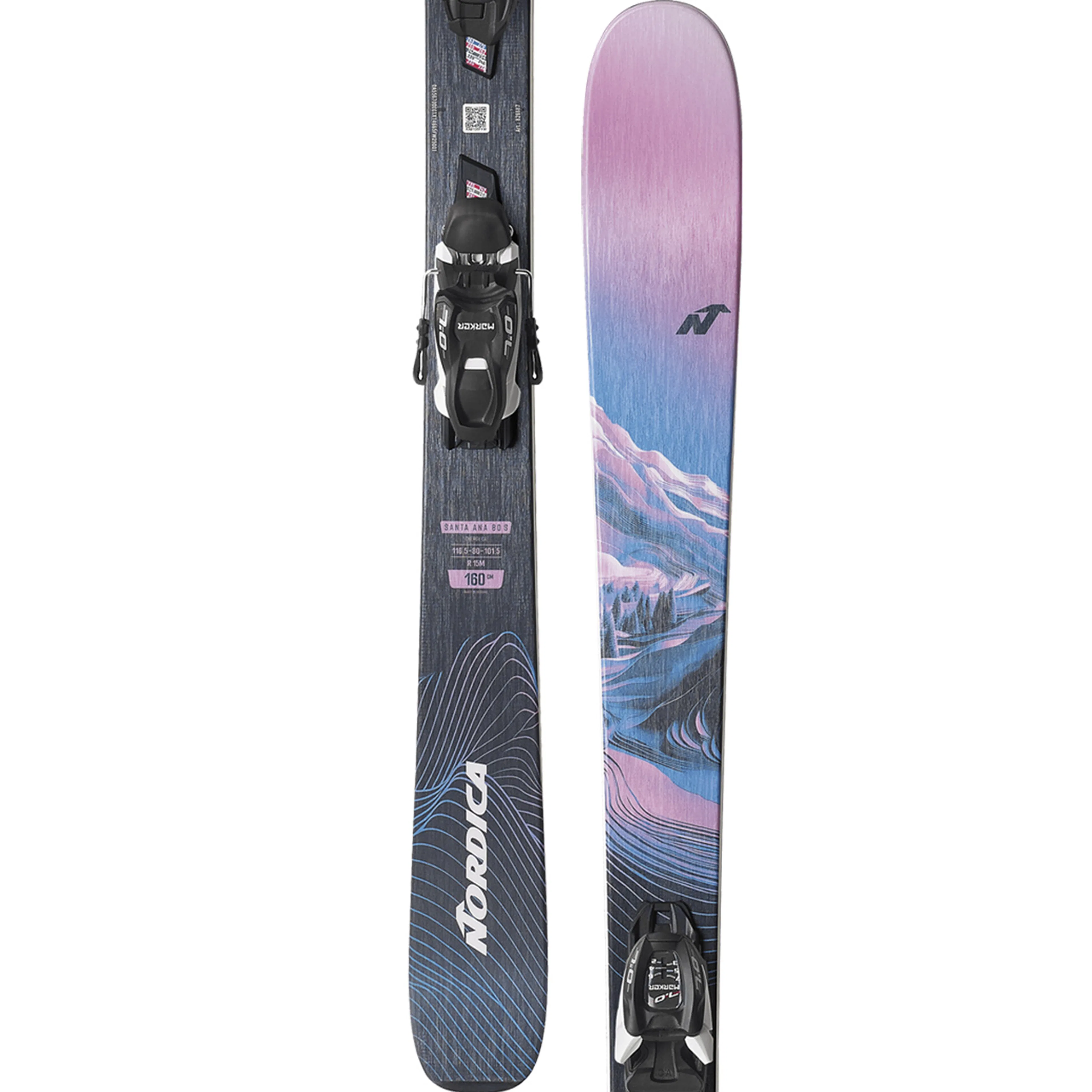 Горные лыжи Nordica Santa Ana 80 S FDT + 7.0 GW, детские