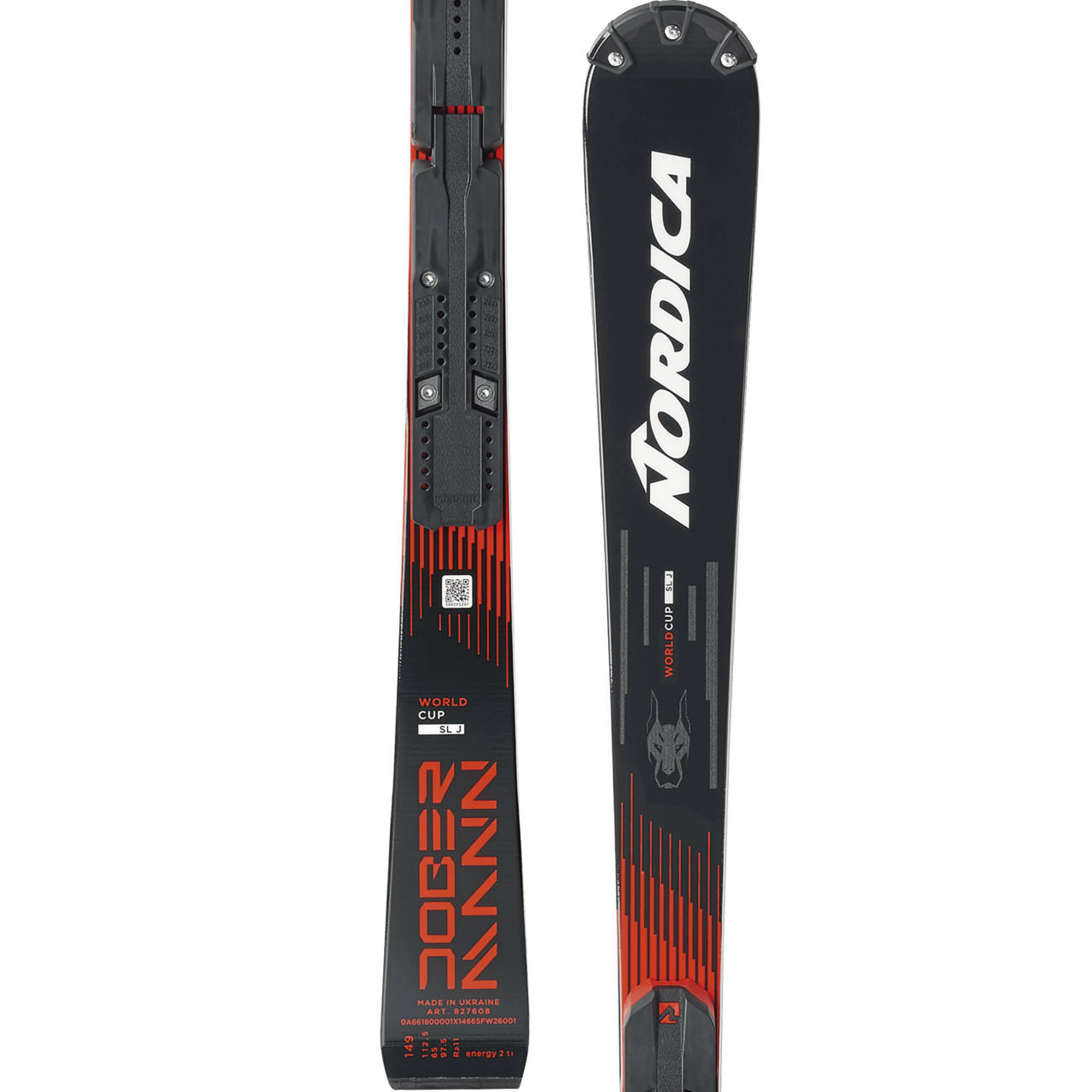 Горные лыжи Nordica Dobermann SLJ Plate U14 U12 U10 U8