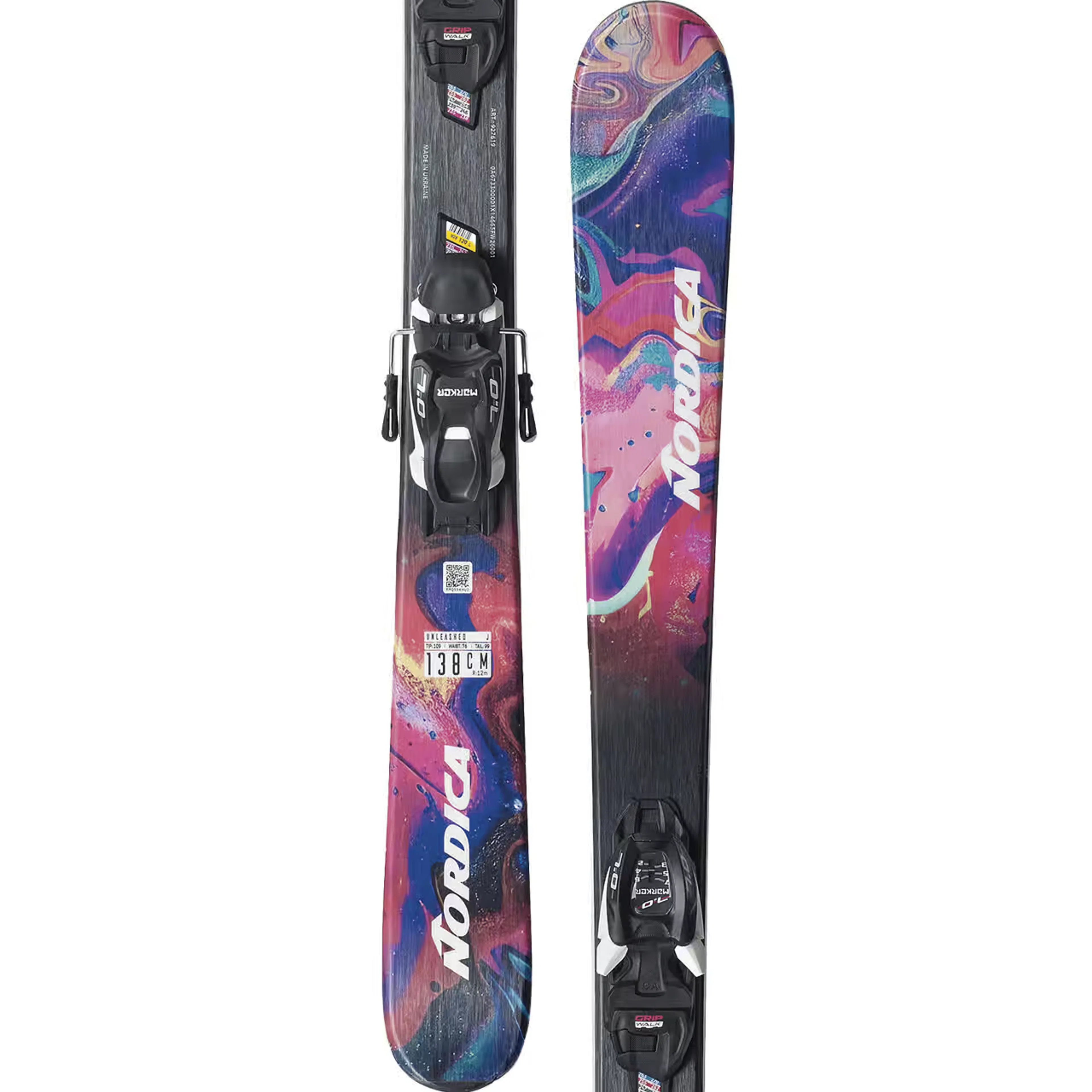 Горные лыжи Nordica Unleashed J FDT + 7.0 GW, детские