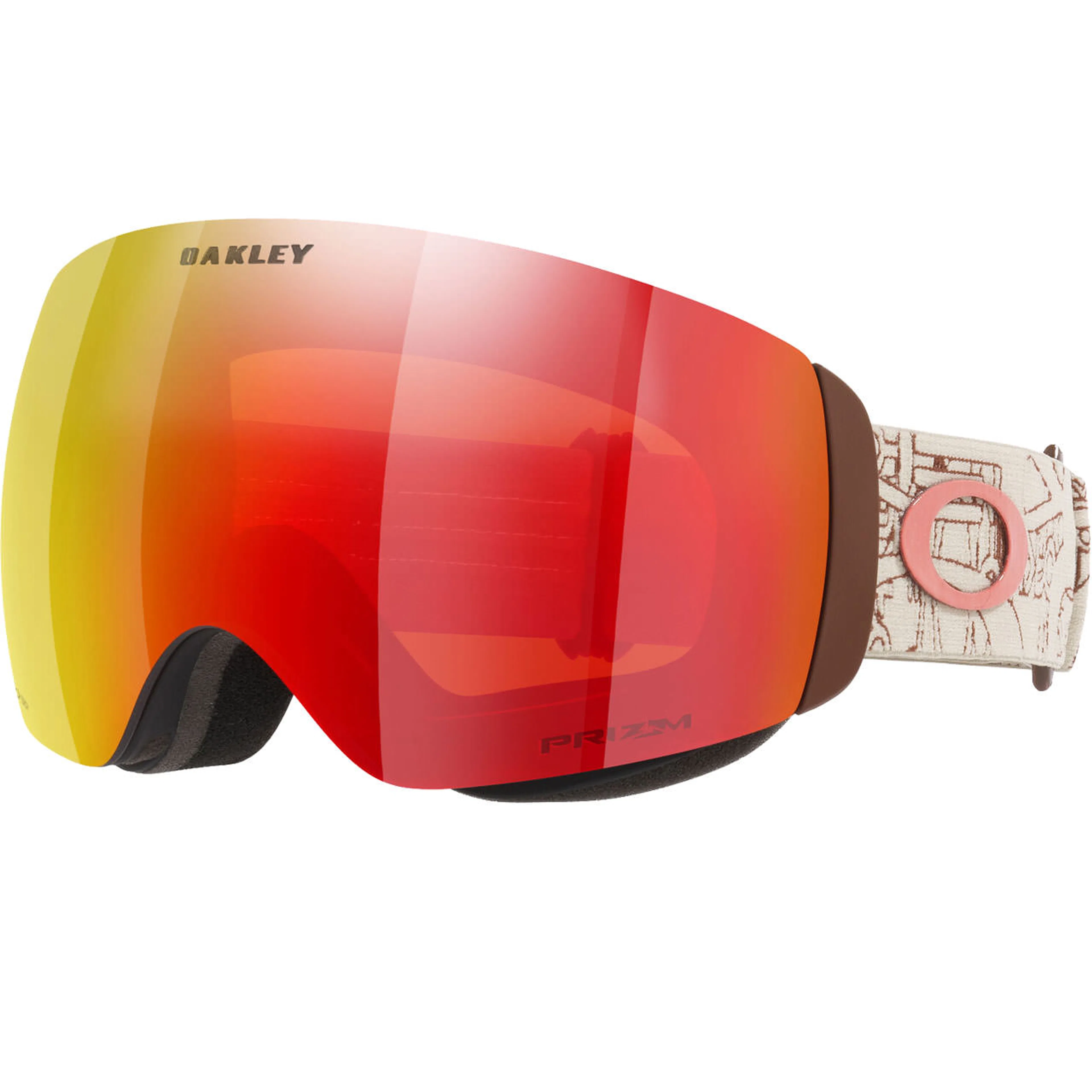 Маска OAKLEY Flight Deck M heritage text Prizm Torch Iridium, песочный