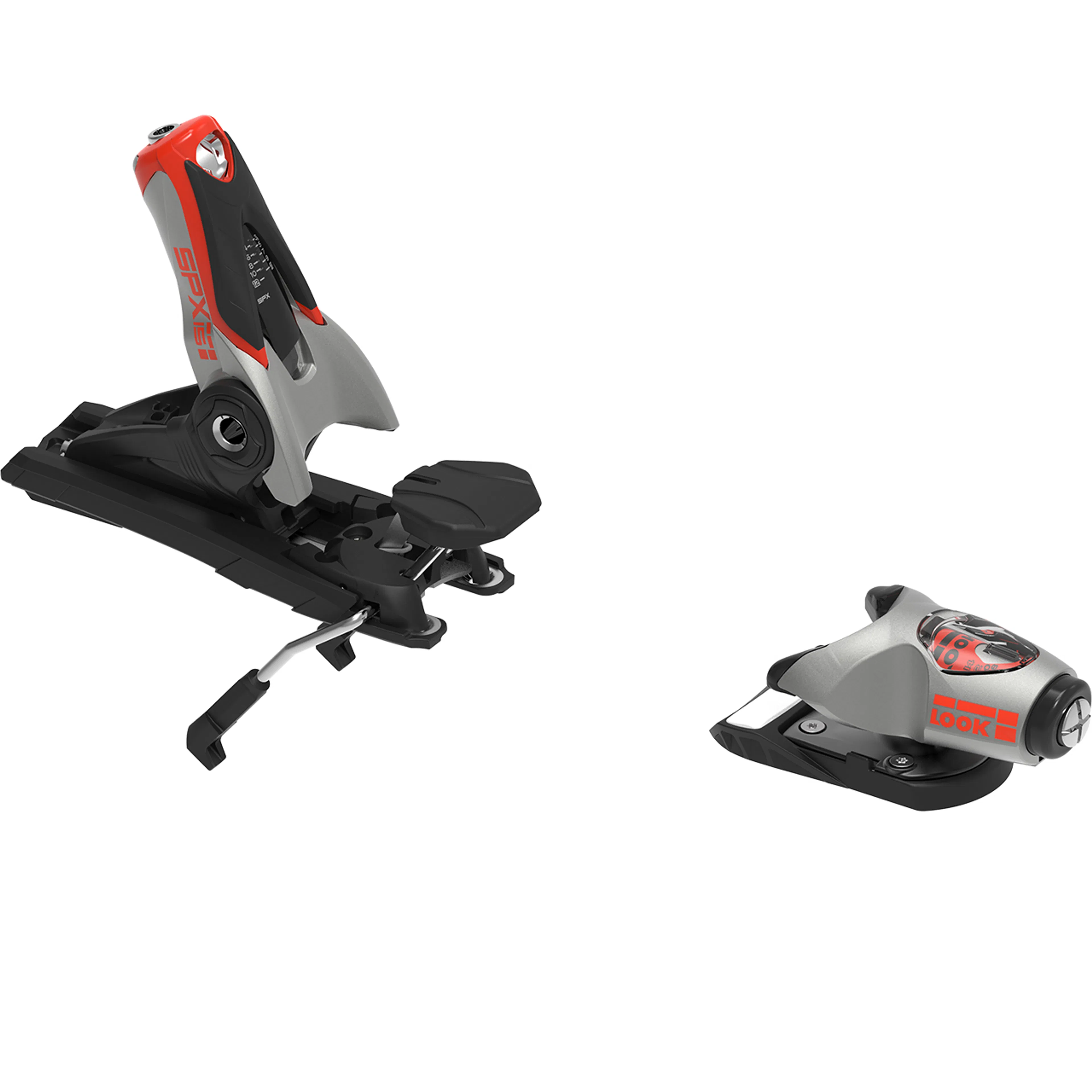 Крепления Rossignol Look SPX 15 Rockerace (DIN 7 - 15), серебристый, красный