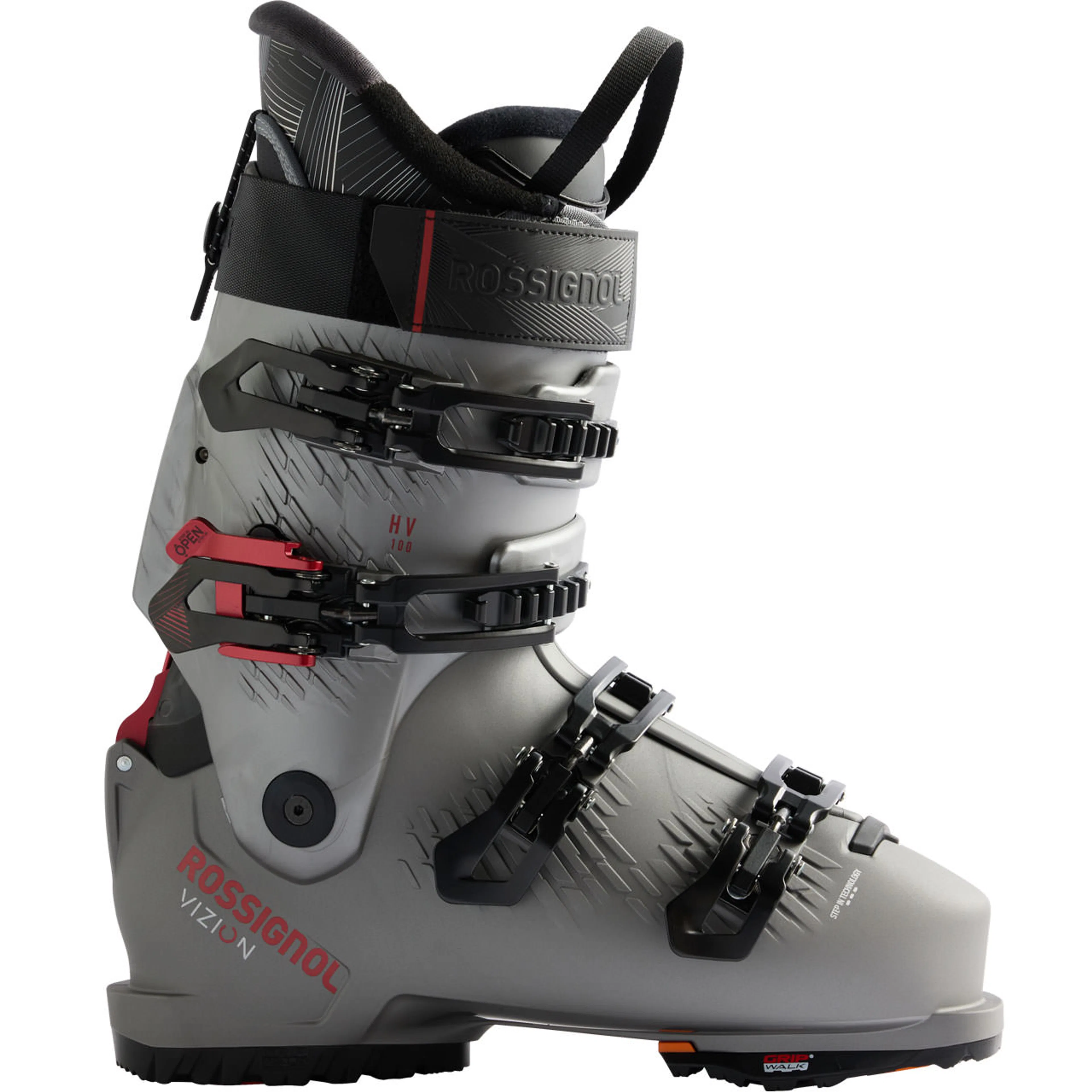 Горнолыжные ботинки Rossignol Vizion 4B 100 HV GW, серебристый, серый
